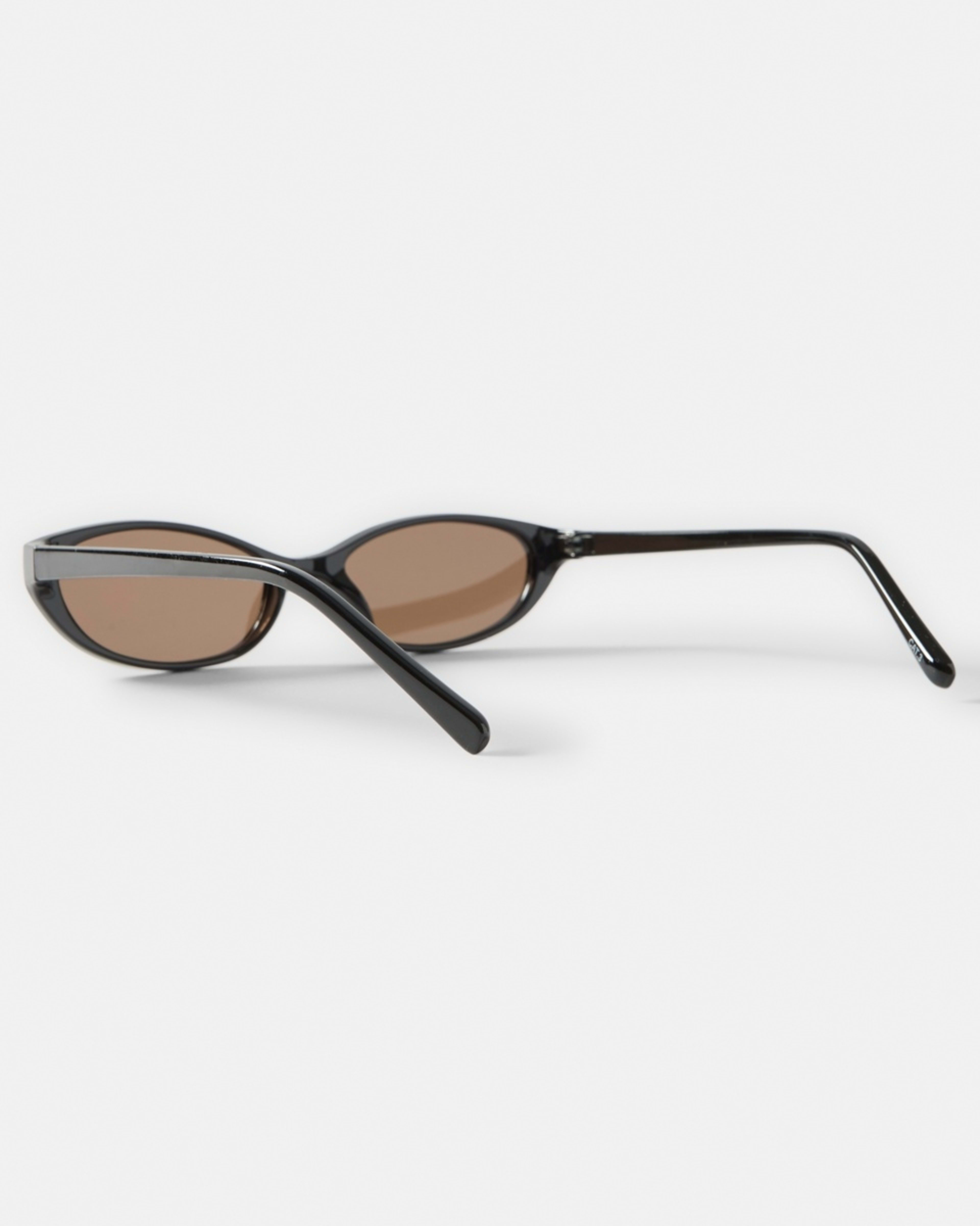 4 Thin Cat Eye Sunglasses Black, 4 of 6