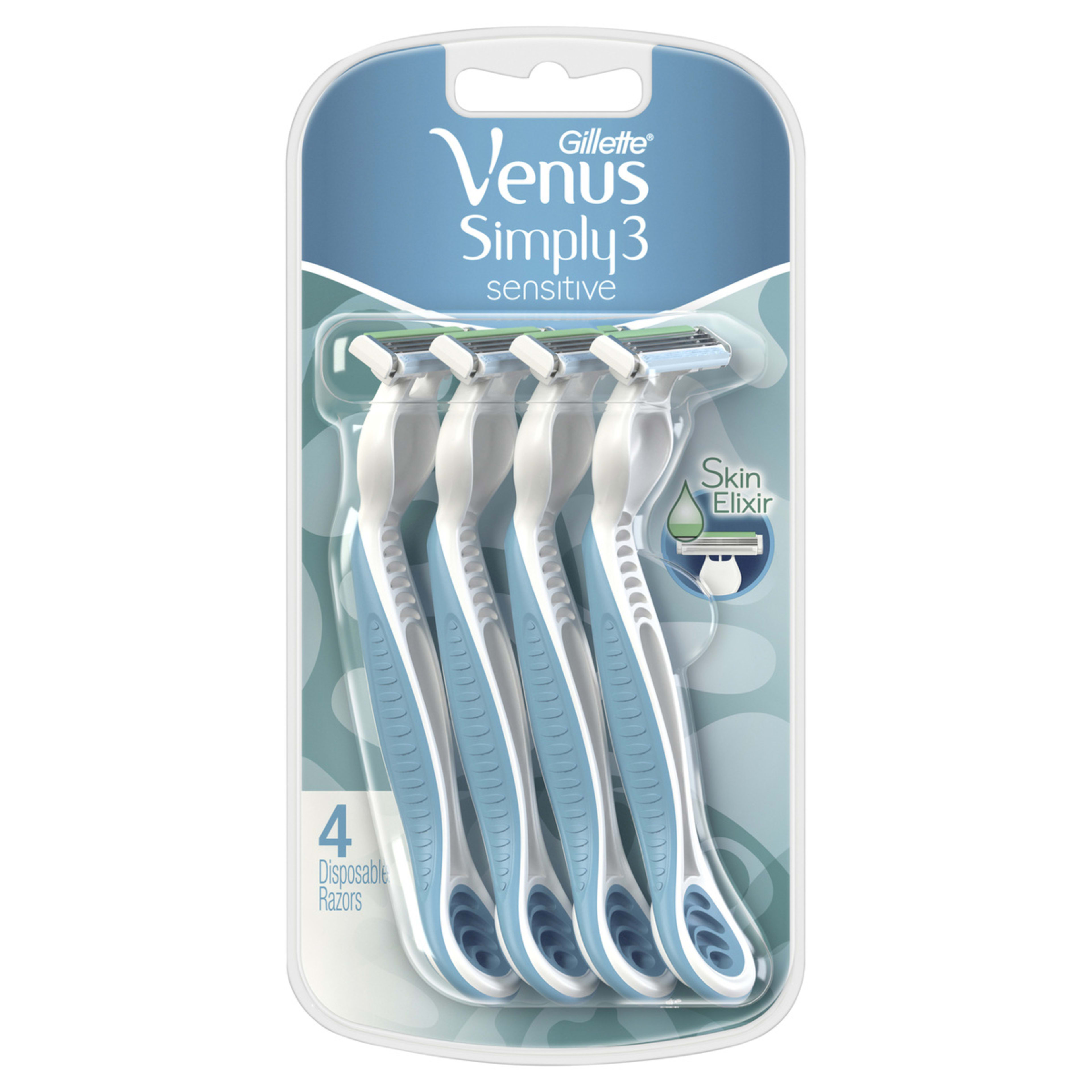 1 Gillette 4 Pack Simply Venus Disposable Razors