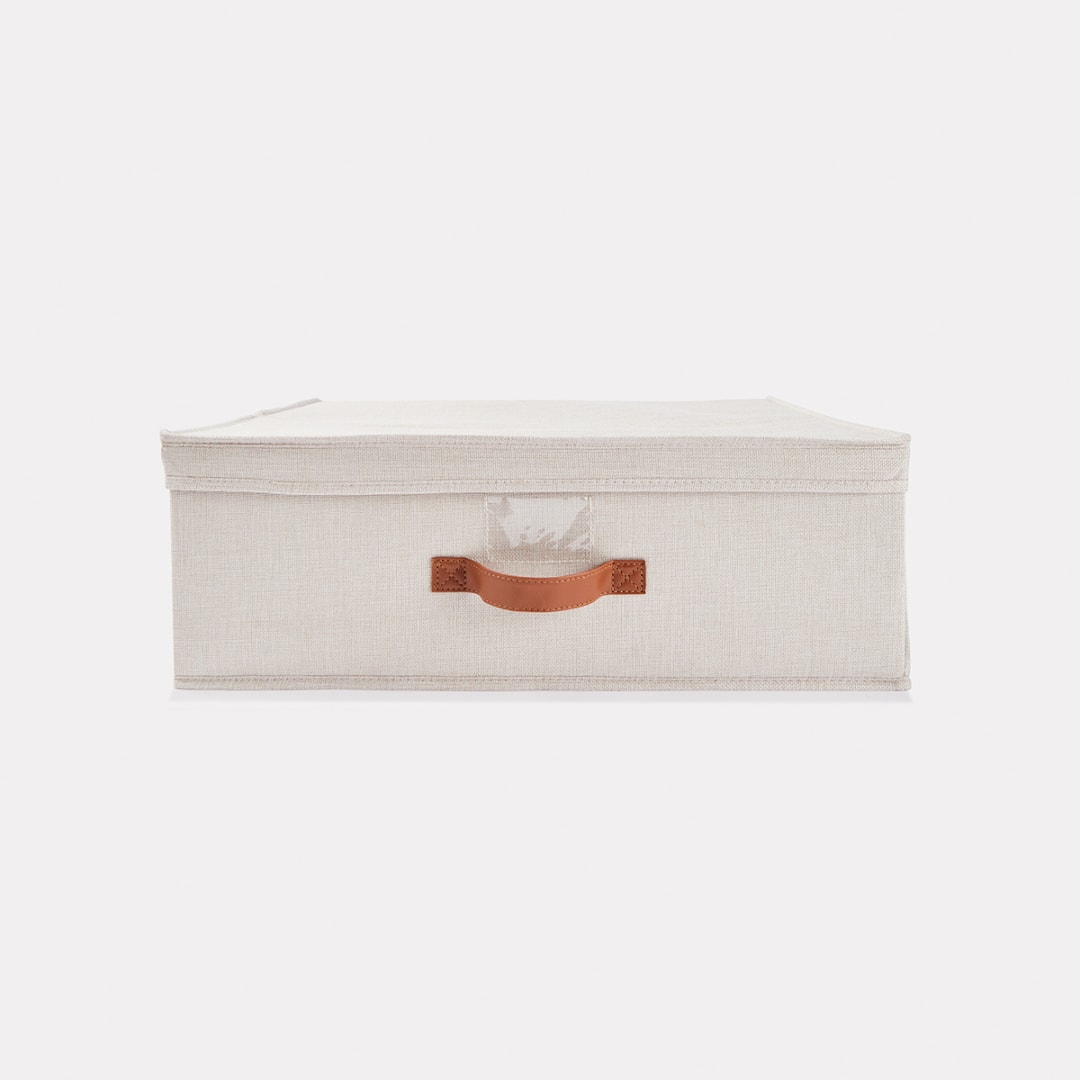 Linen Look Underbed Storage Box Kmart