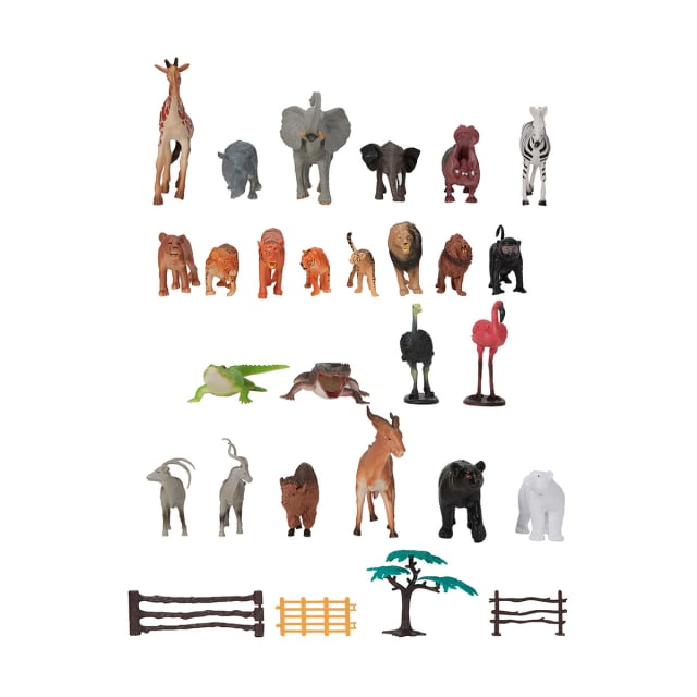 60 Piece Wild Animals Adventure Set Kmart