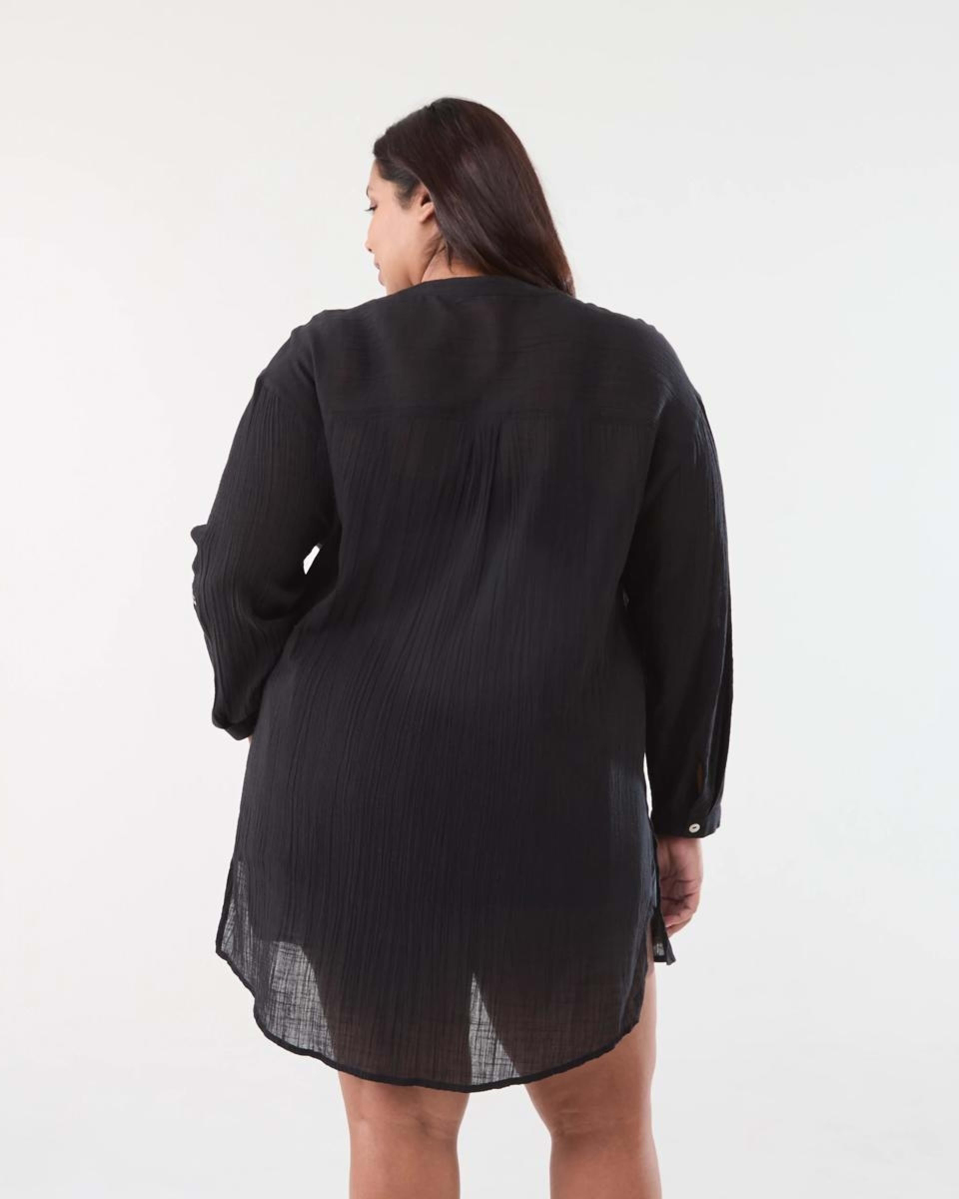 5 Curve Beach Kaftan BLACK, 5 of 9