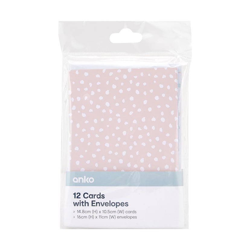12 Pack Cards with Envelopes Kmart