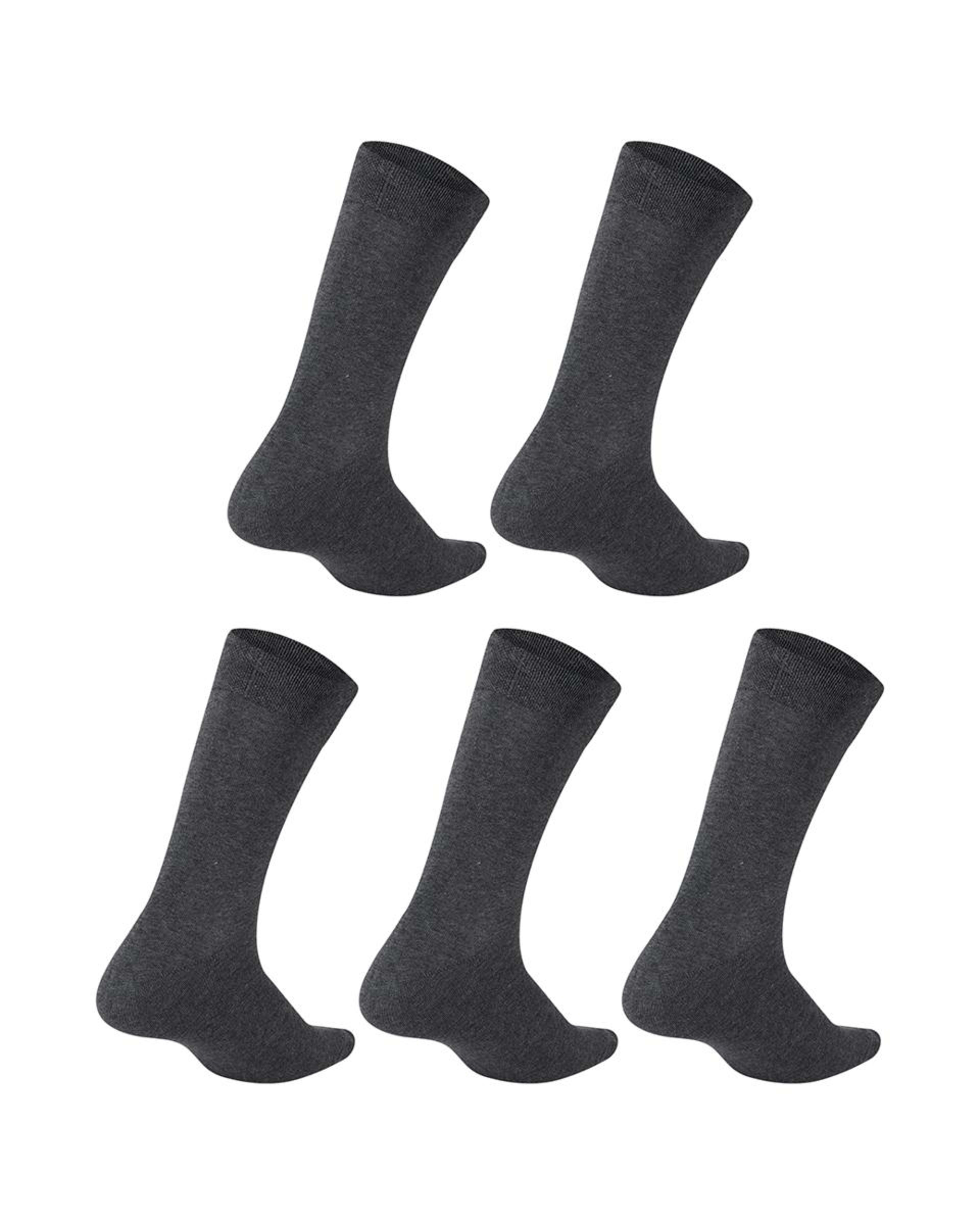 2 5 Pack Business Socks Charred Marle, 2 of 3