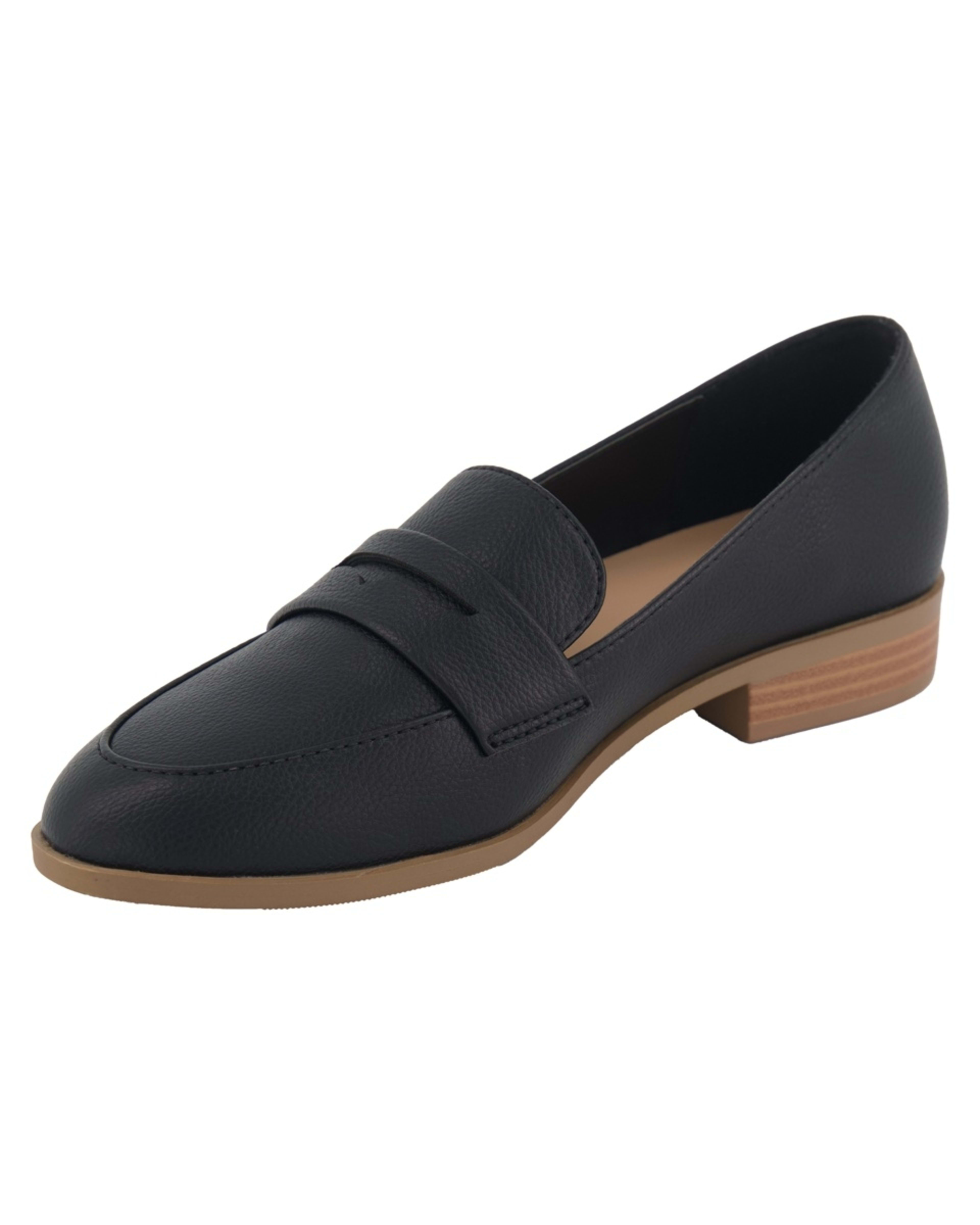 3 Saddle Loafer Flats Black, 3 of 5