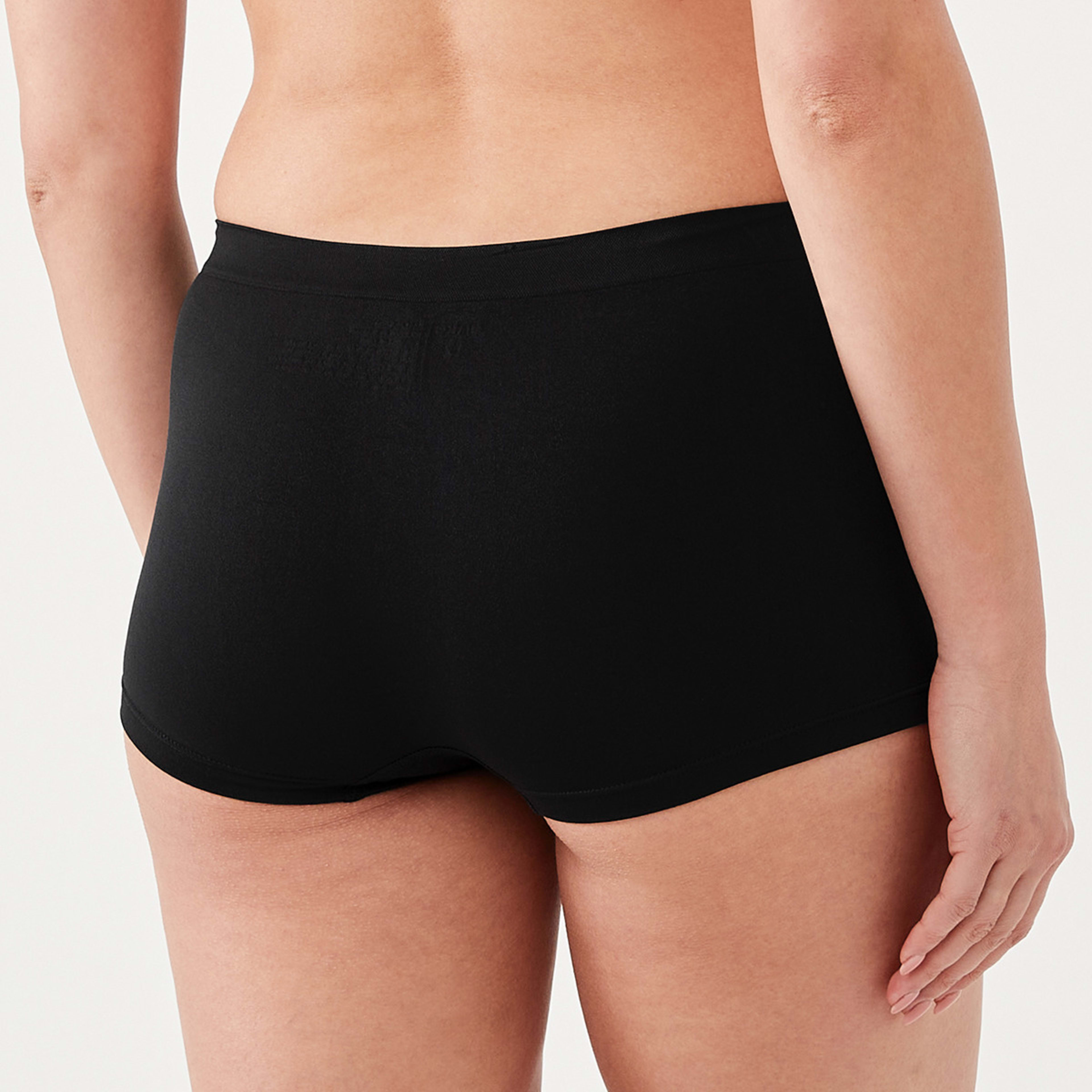 5 3 Pack Seamfree Boyleg Briefs Black, 5 of 7