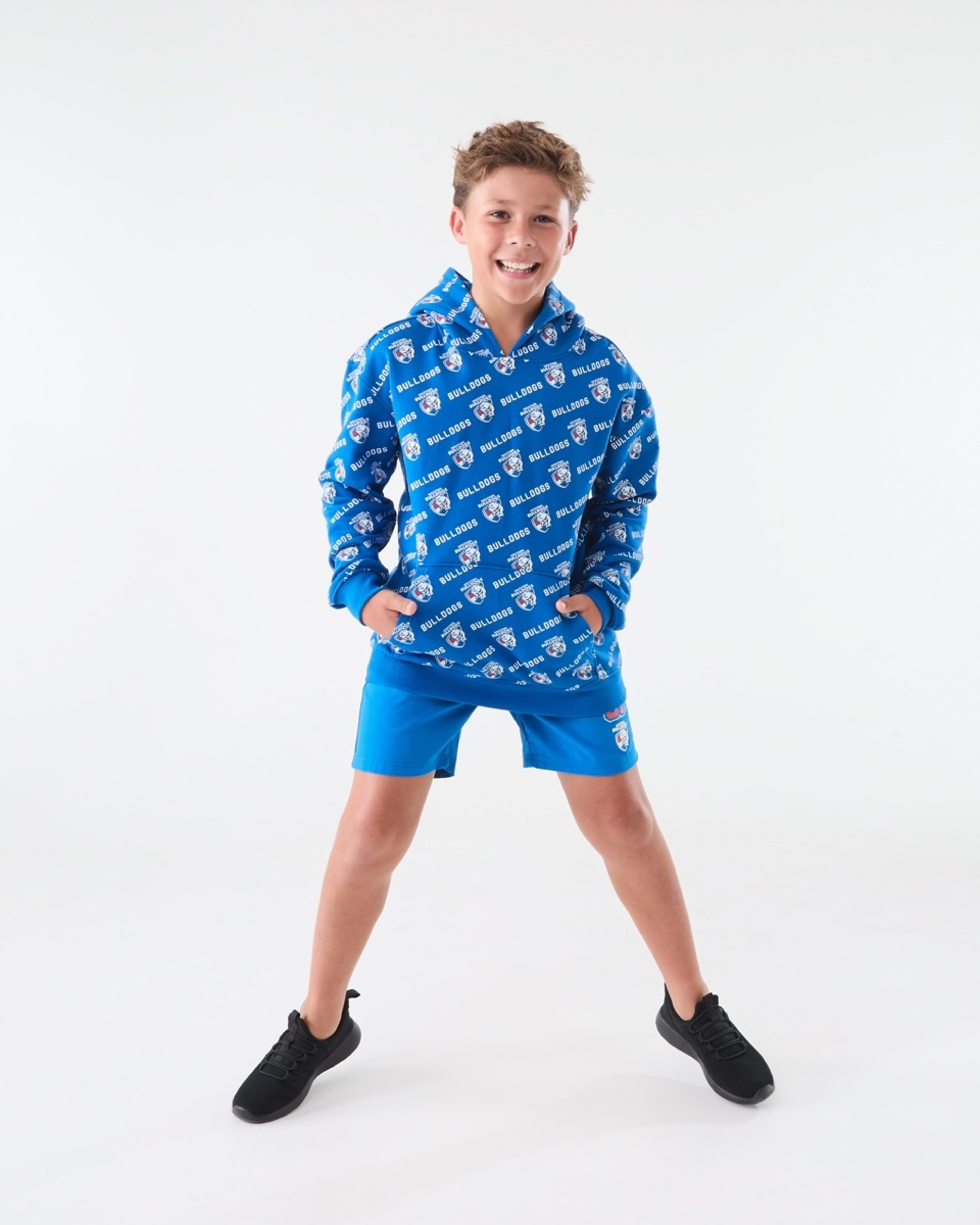 8 Official AFL Kids All Over Print Hoodie Bulldogs, 8 of 9