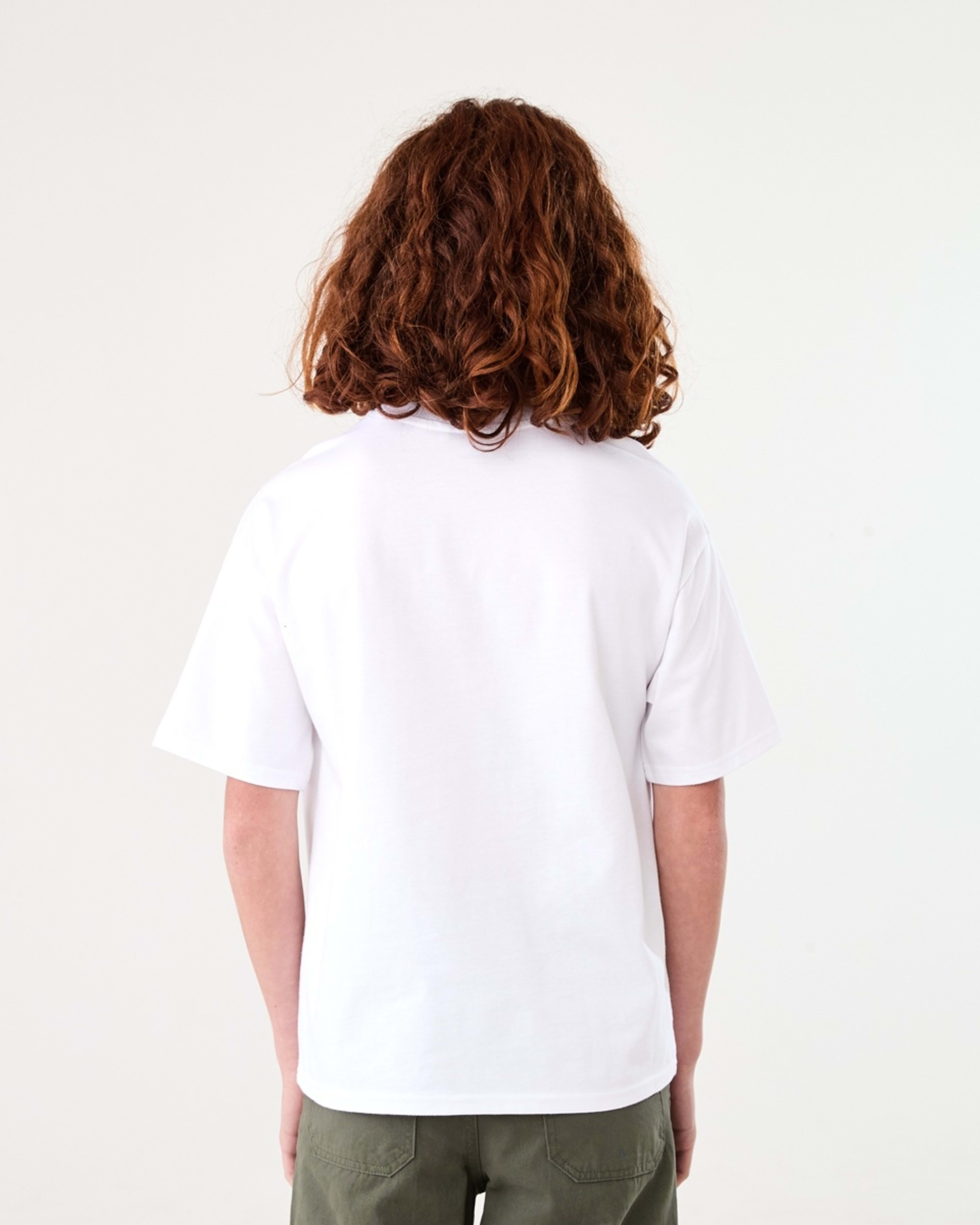 2 Short Sleeve Oversized T-shirt WHITE, 2 of 7