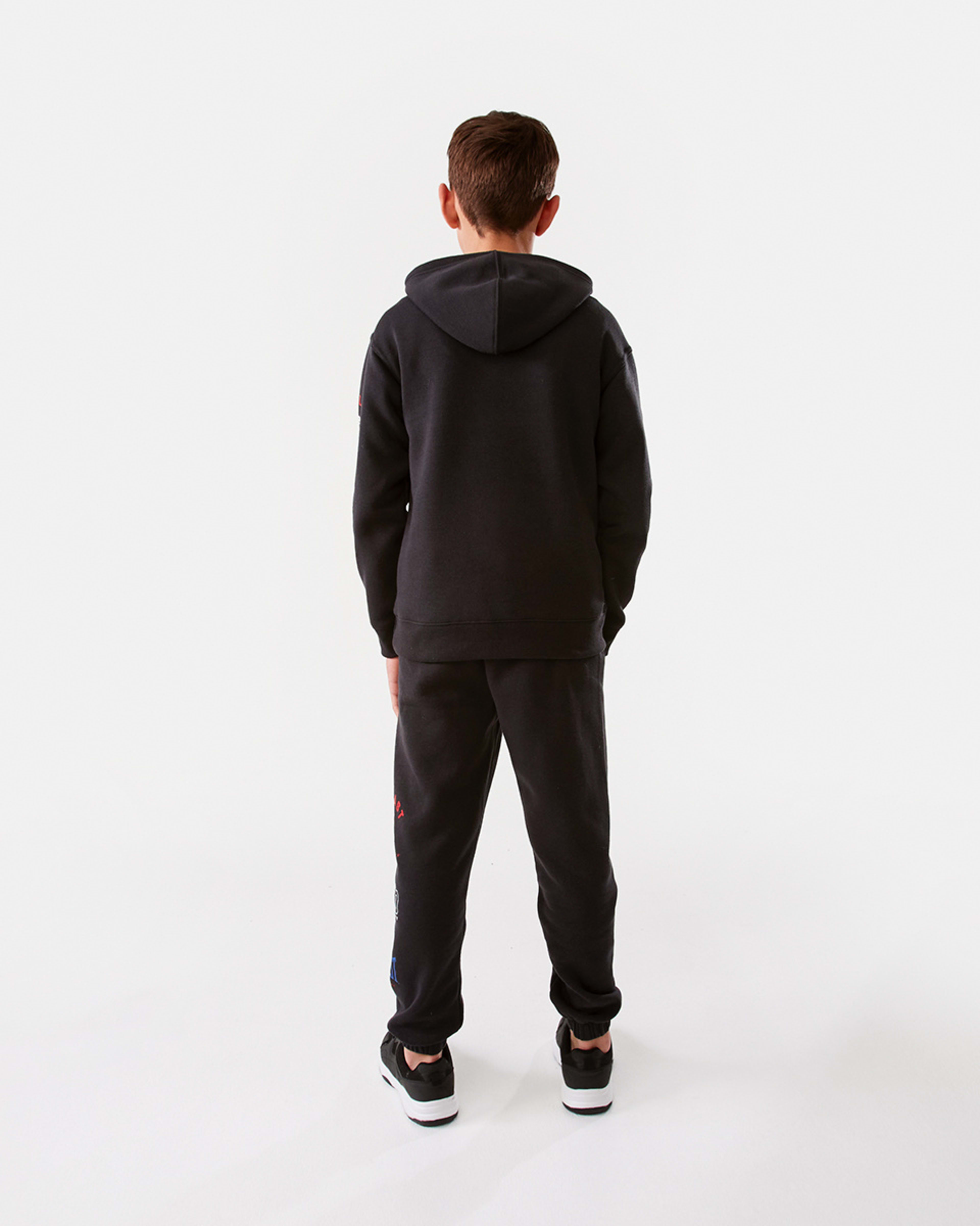 8 Everlast Kids Logo Trackpants Wash Black, 8 of 10