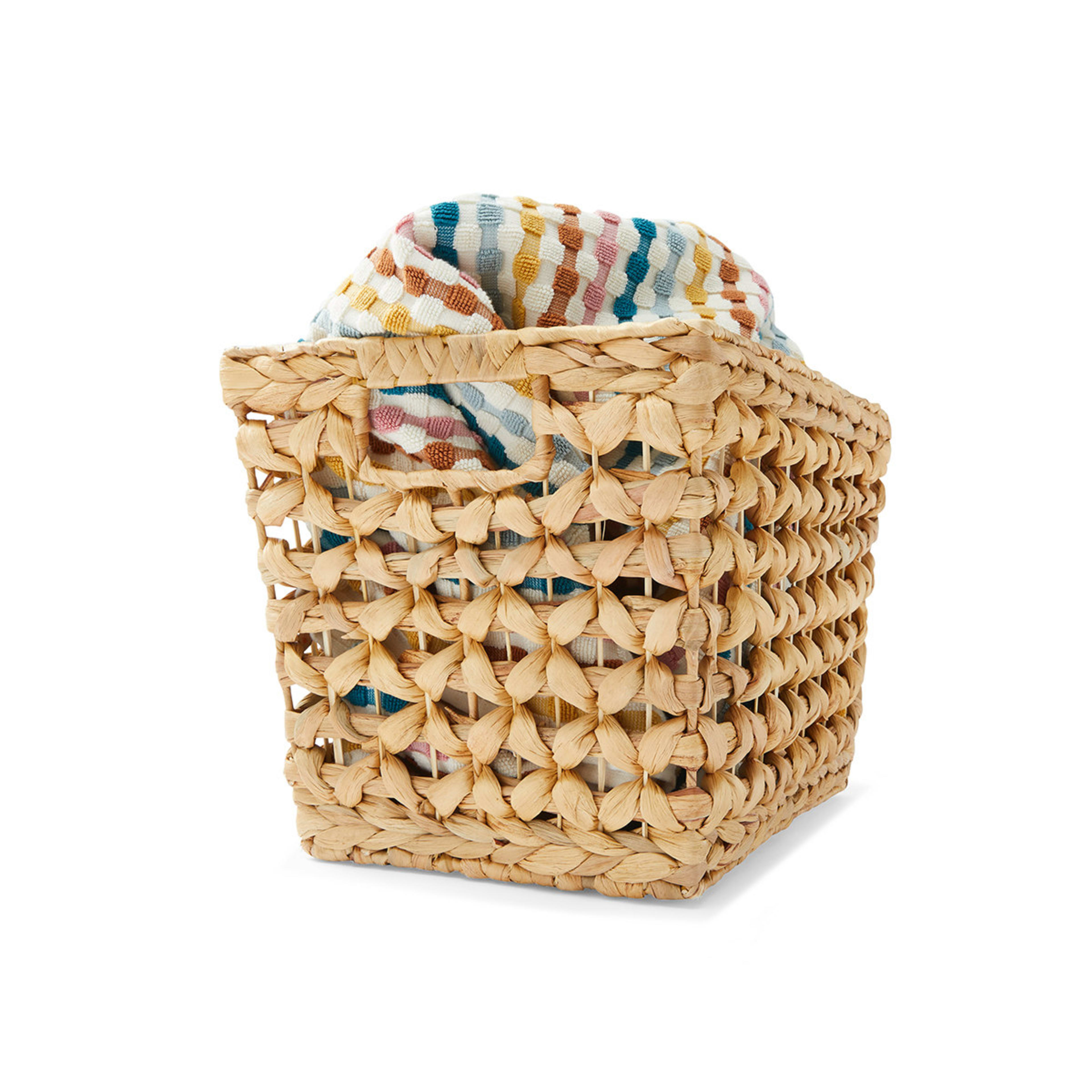 Rectangle Diamond Weave Basket Natural Kmart