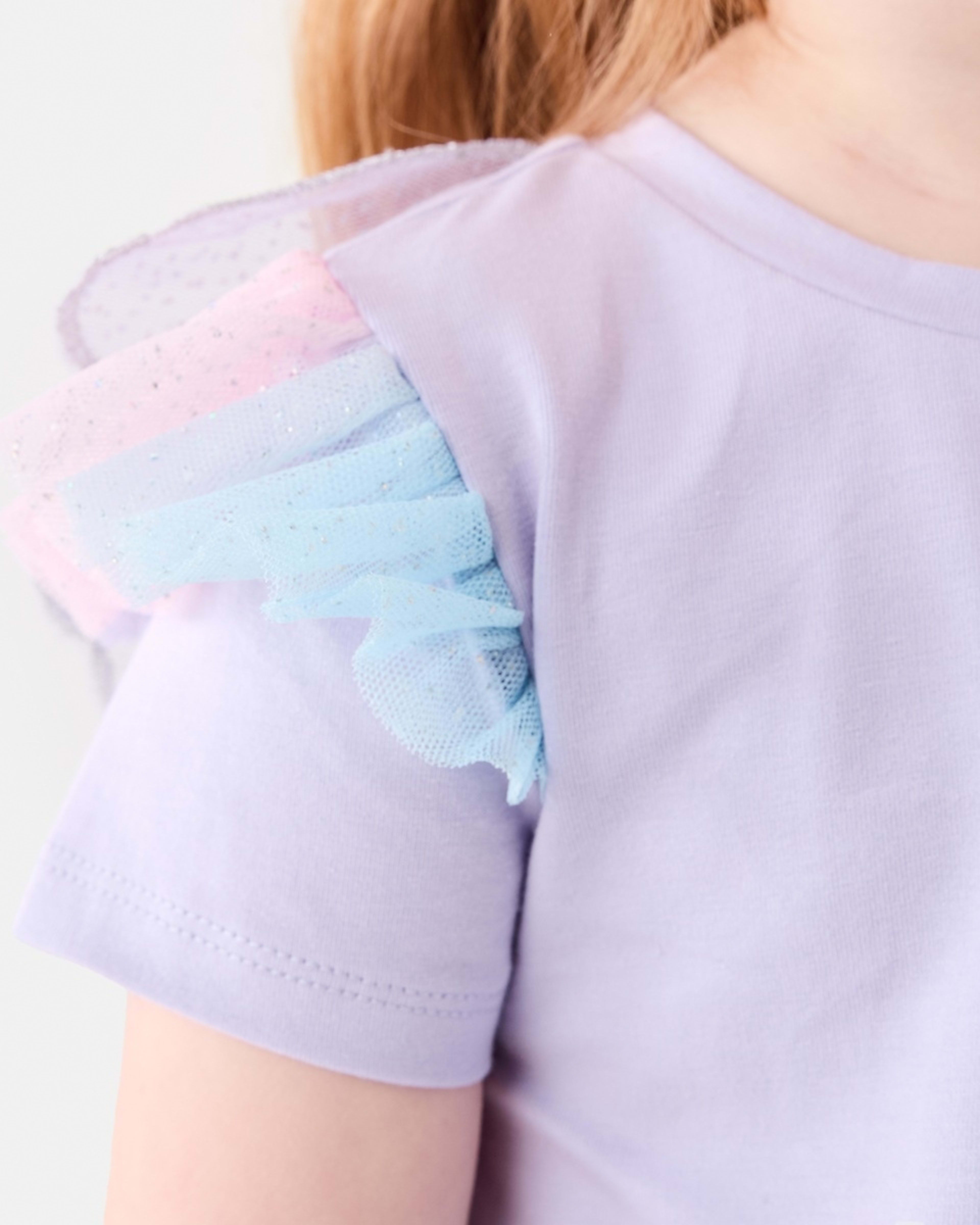 4 Frill Wing Tutu Dress PASTEL LILAC, 4 of 9