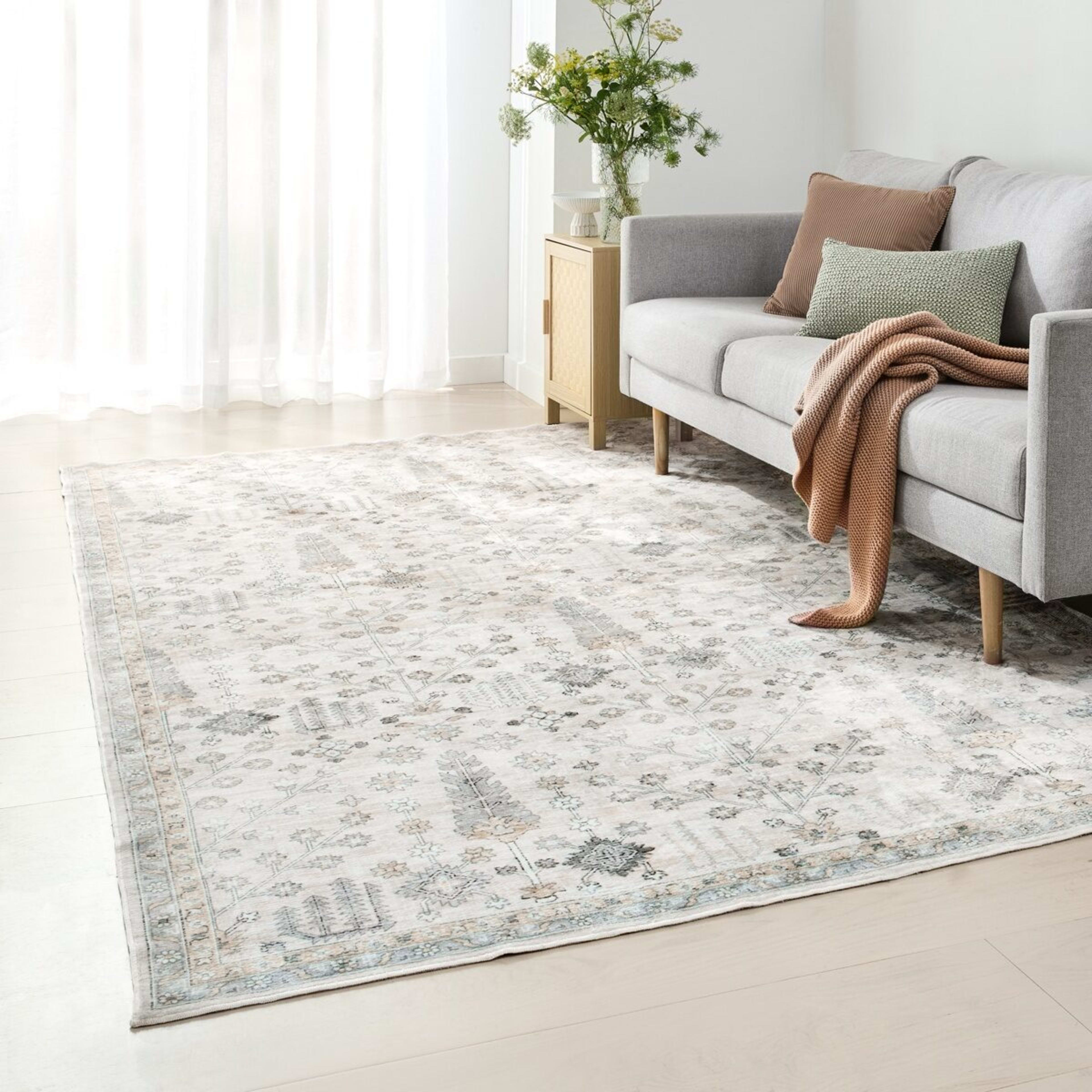 1 Zara Soft Washable Rug - Extra Large - 270cm x 180cm