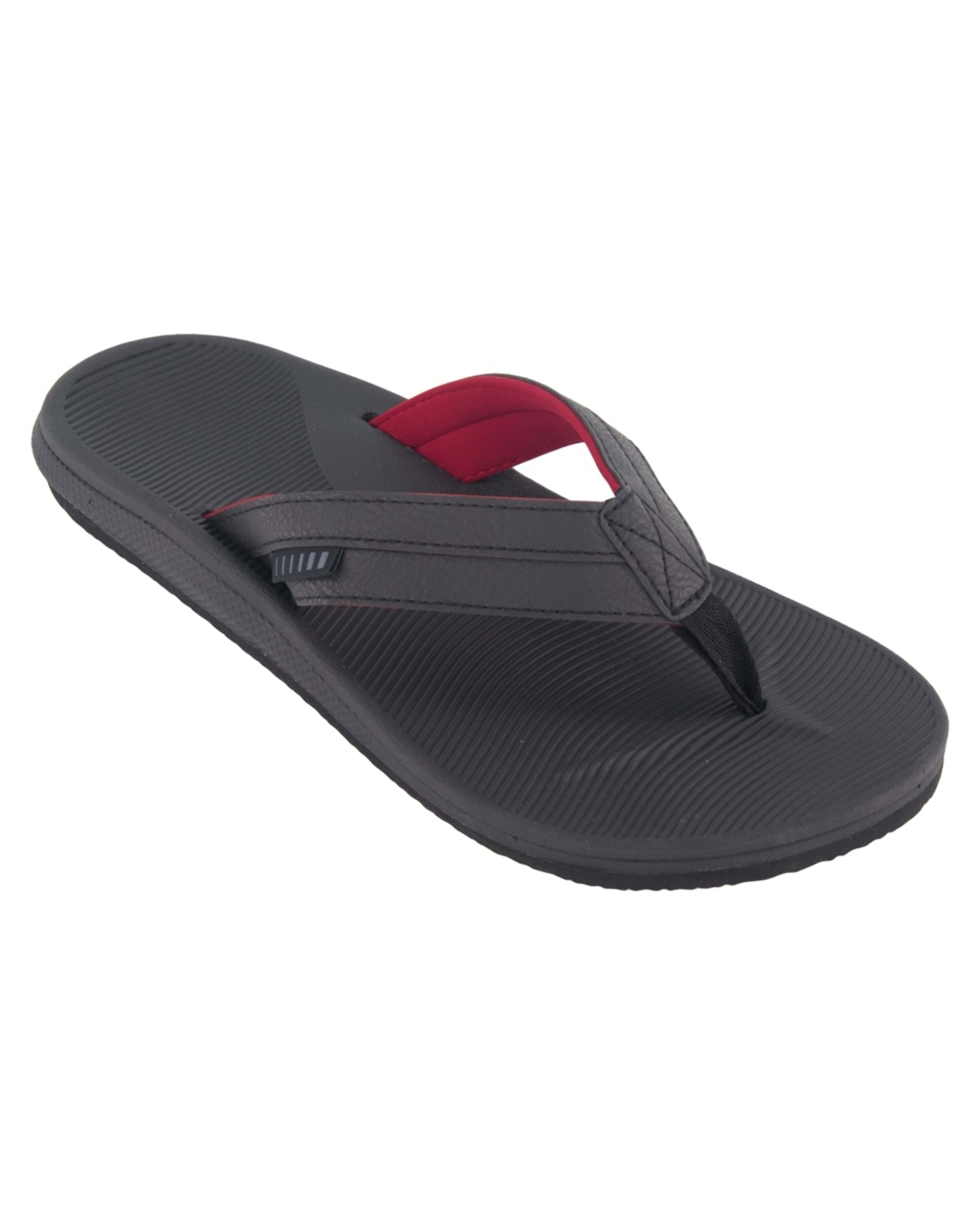 1 Wide Strap Thongs BLACK, 1 of 3