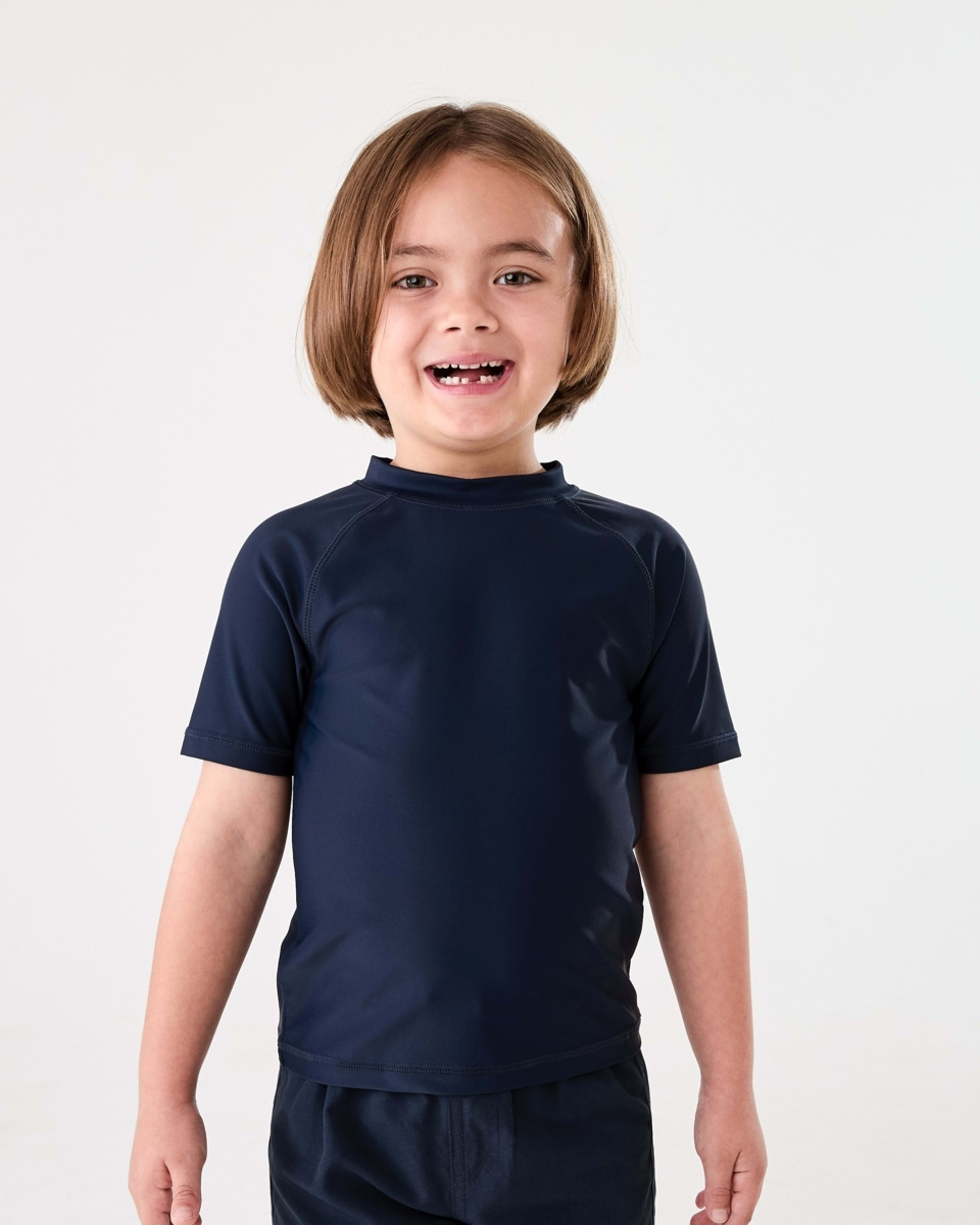 1 Short Sleeve Rash Vest DRESS BLUE