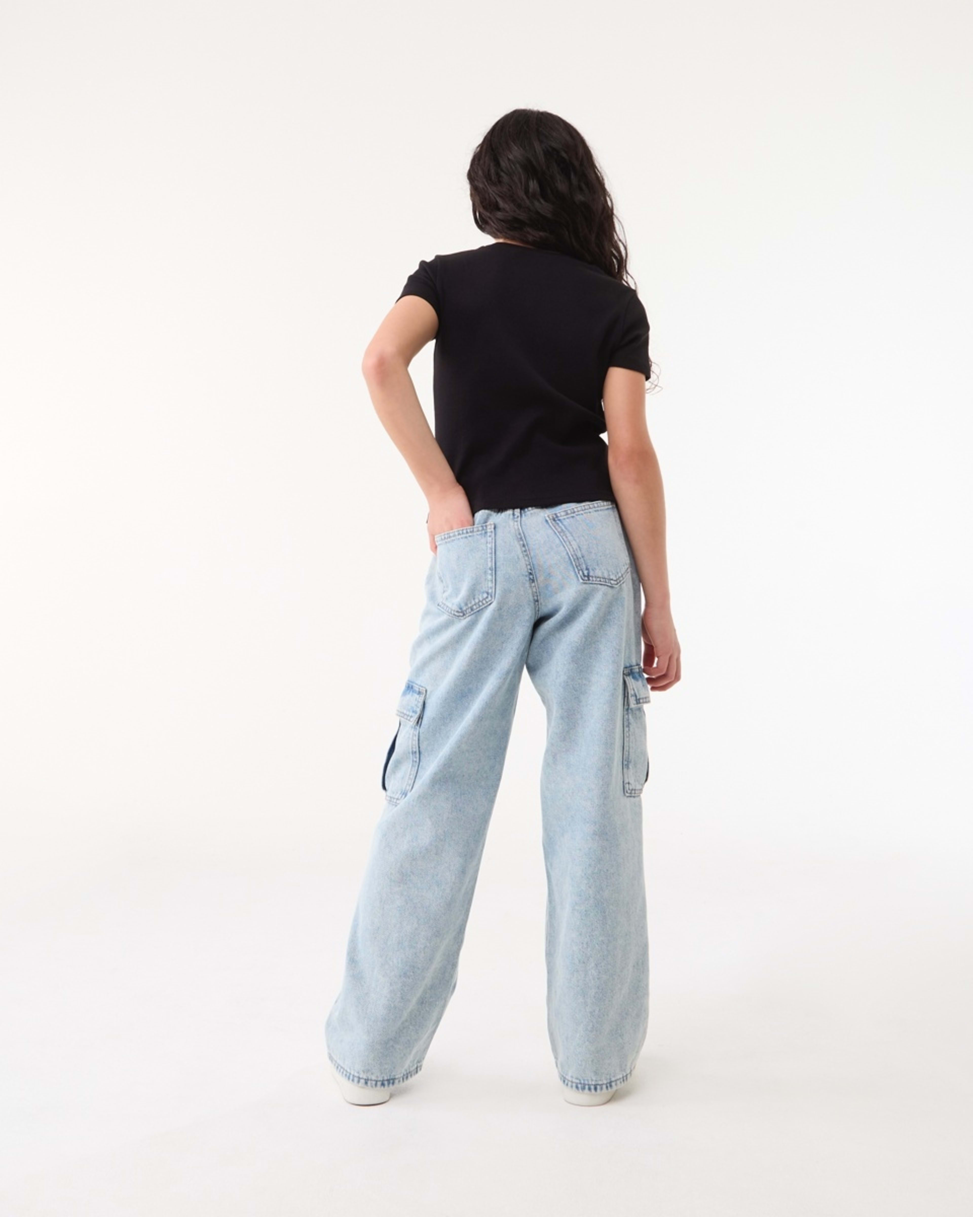 7 Short Sleeve Rib Top BLACK, 7 of 7