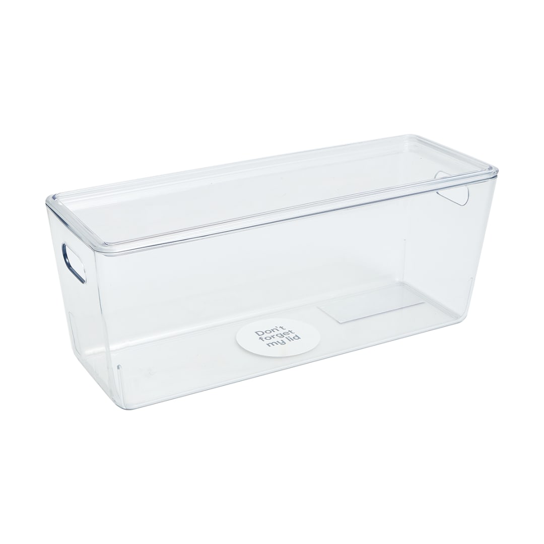 5L Smooth and Shiny Plastic Tub Clear Kmart NZ