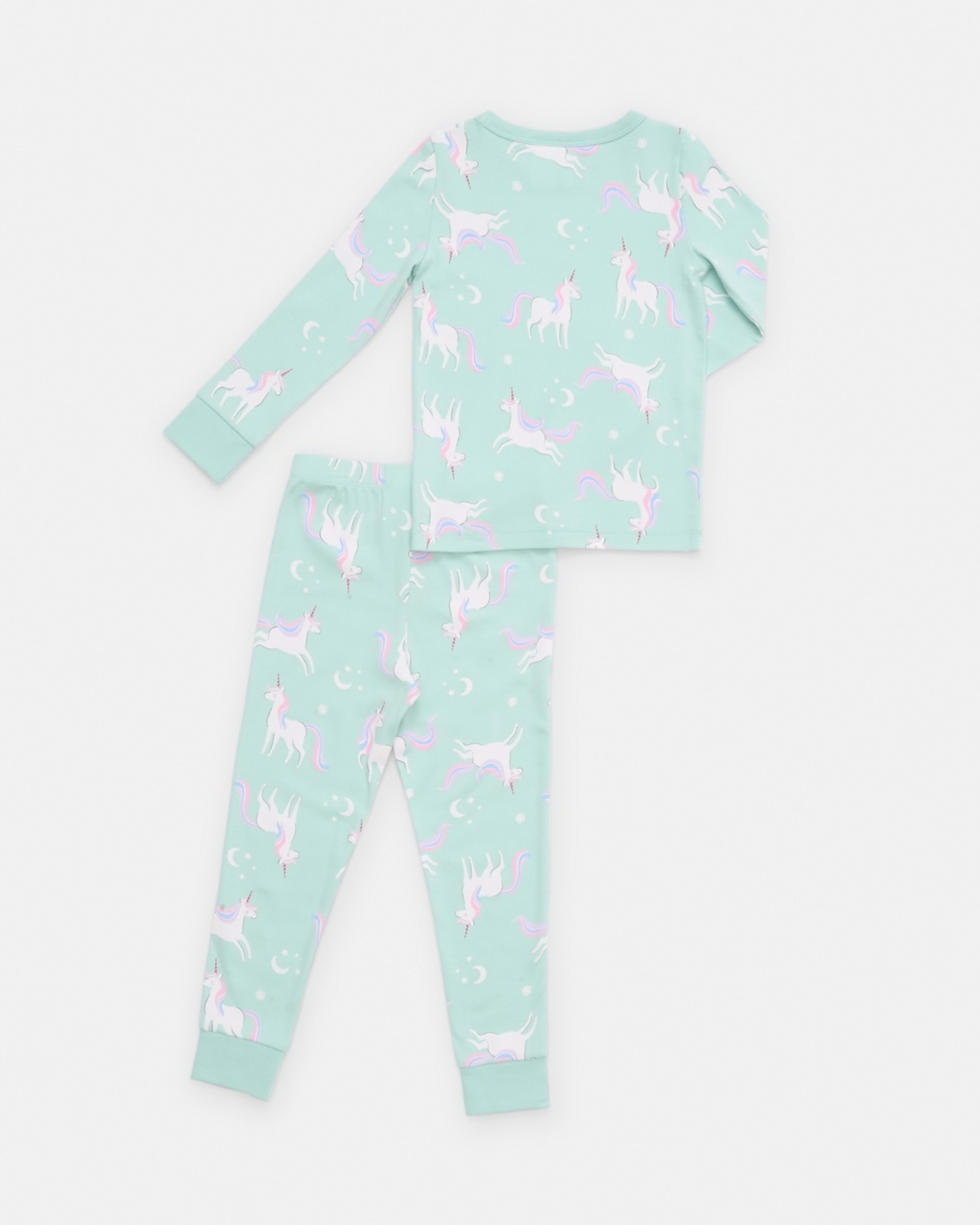 7 Rib Pyjama Set Blu Unicrn, 7 of 9