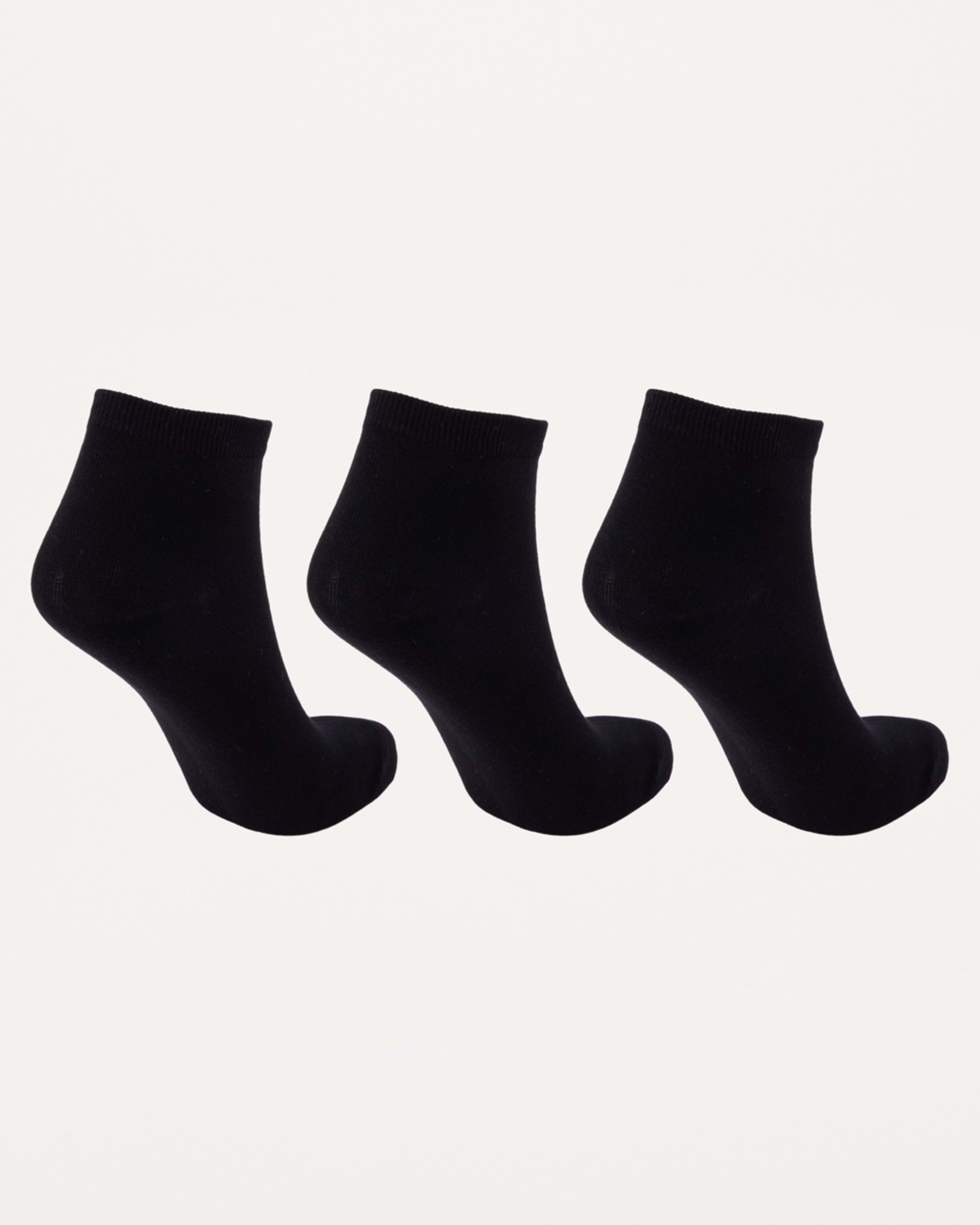 2 3 Pack Bamboo Anklet Socks BLACK, 2 of 3