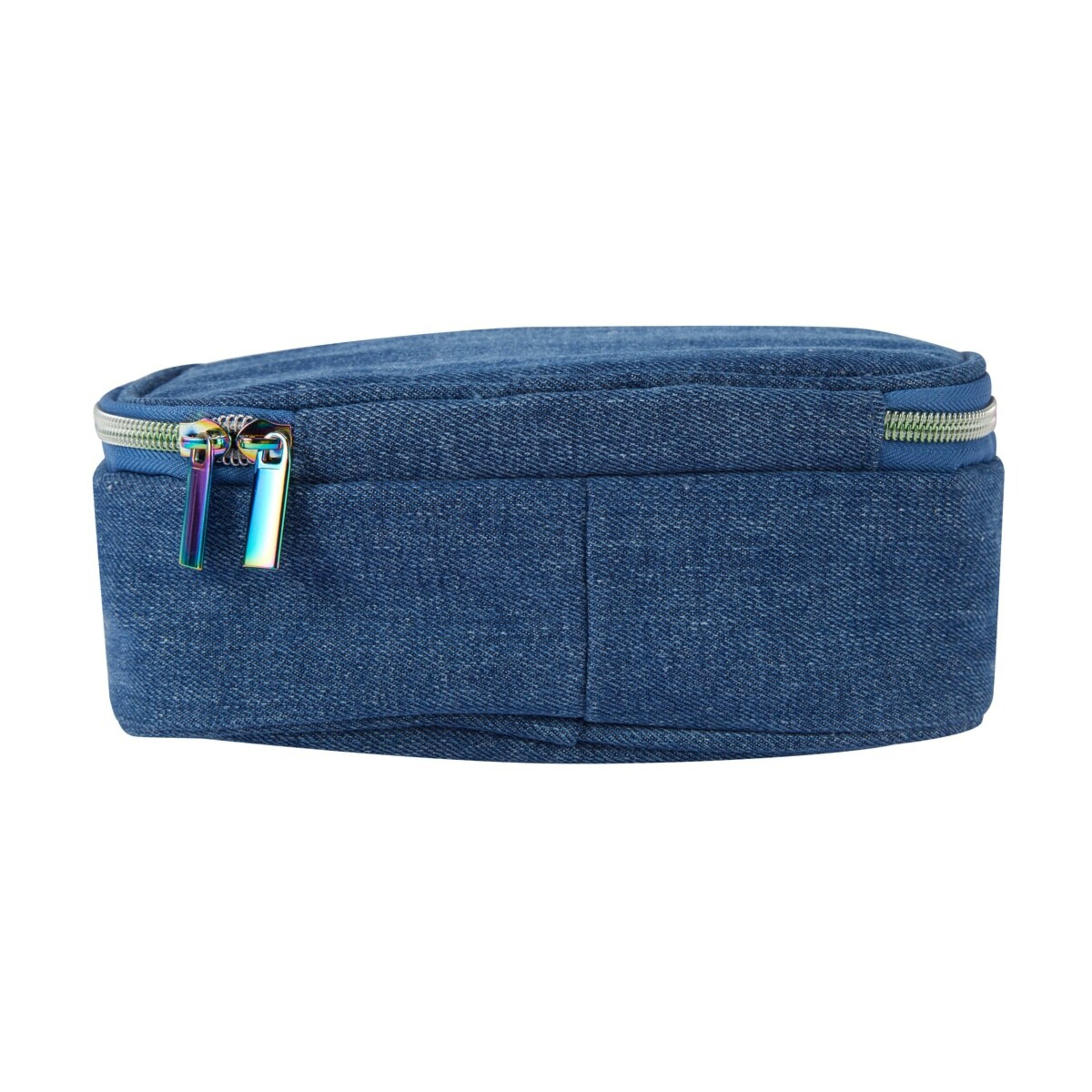 4 Pencil Case Zip Top - Denim, 4 of 5