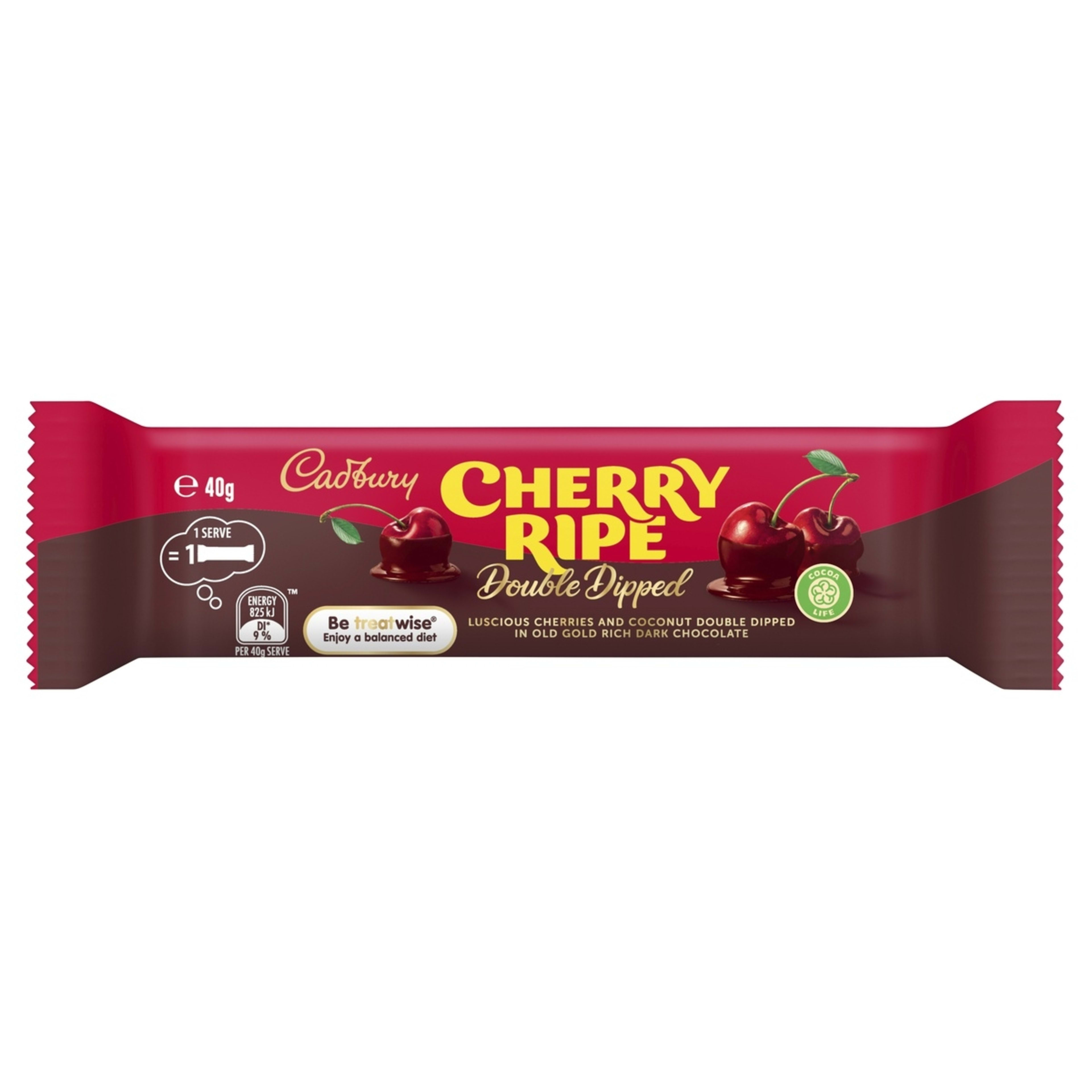 Cadbury Cherry Ripe Double Dipped Bar 40g - Kmart