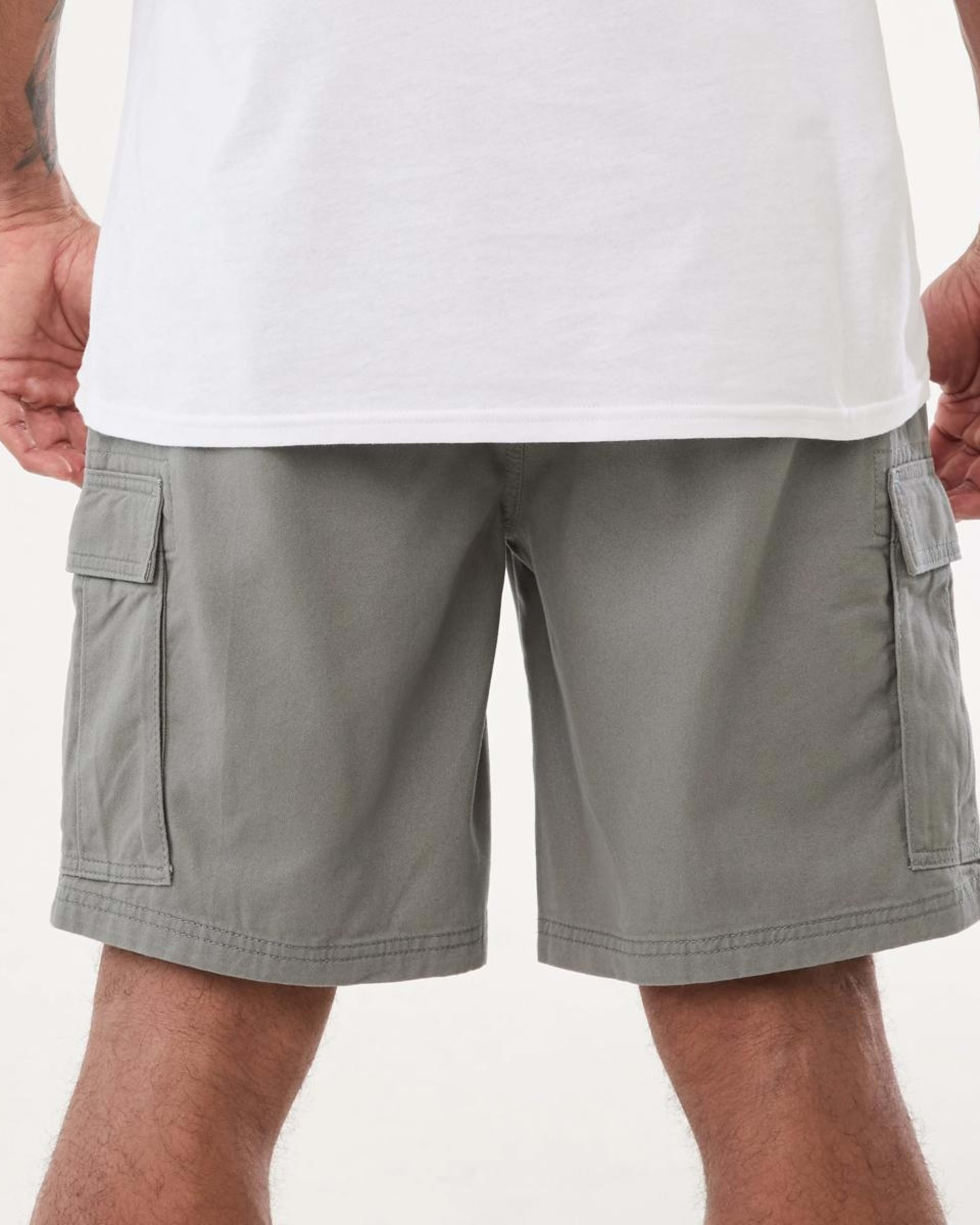 3 Elastic Waist Cargo Shorts SILENT STORM, 3 of 7