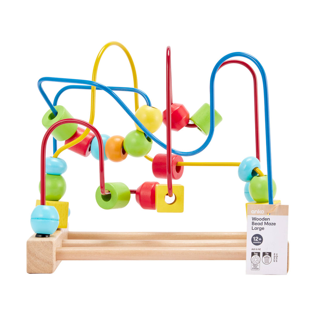 Wooden Bead Maze Large Kmart