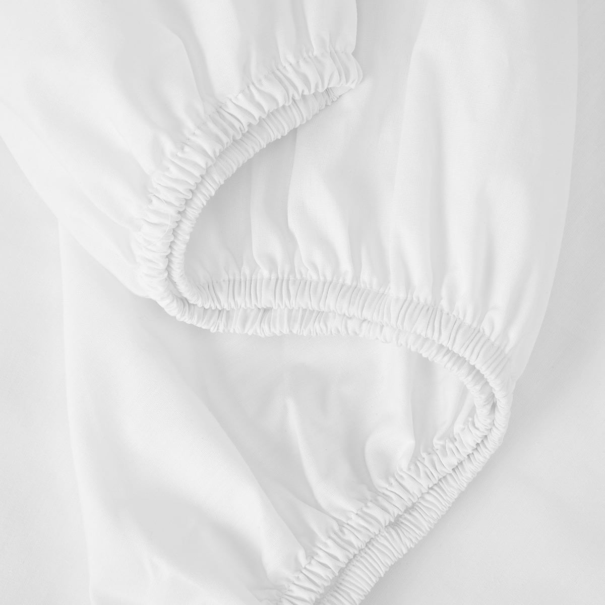 250 Thread Count Cotton Rich Fitted Sheet Queen Bed, White Kmart