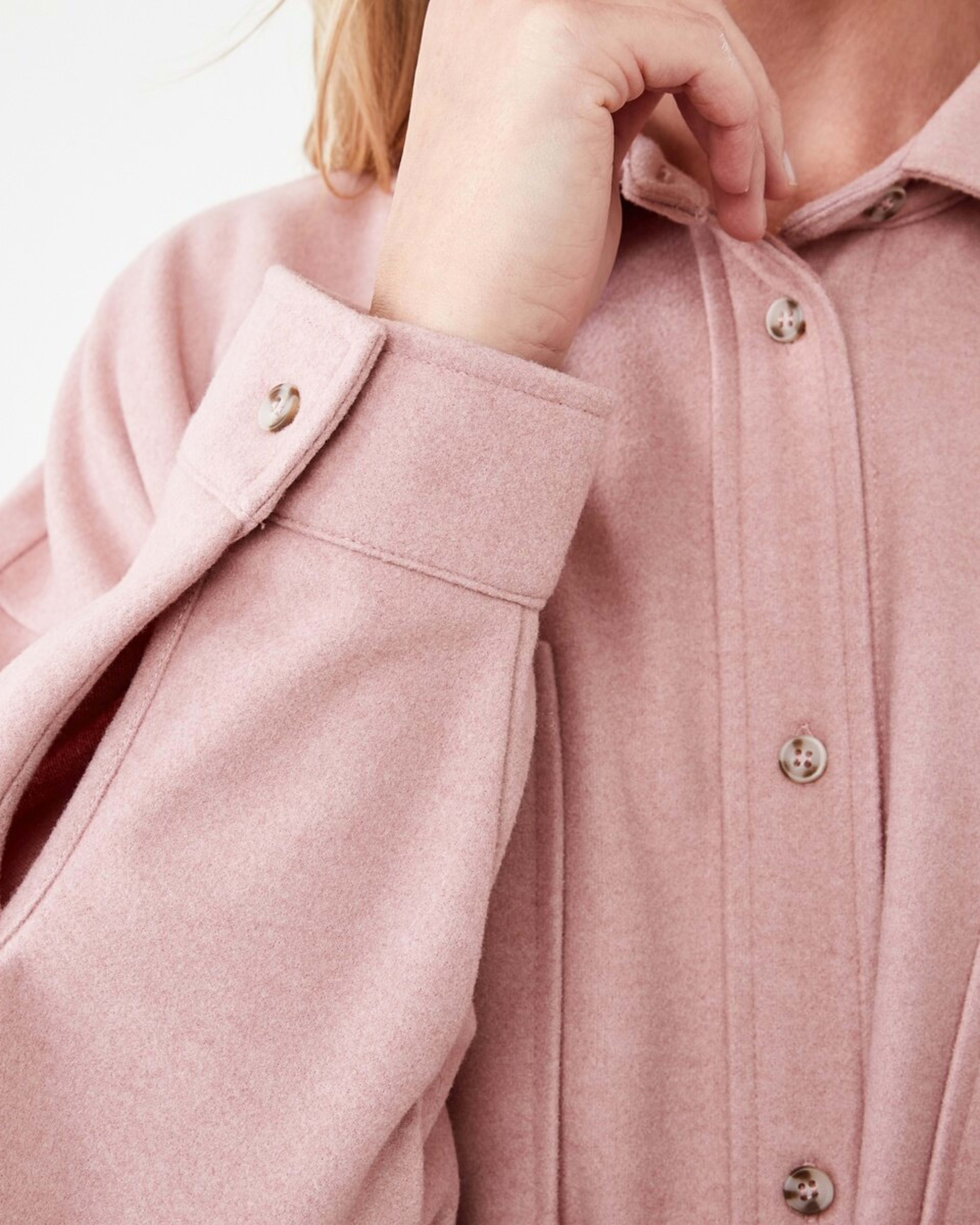 7 Long Sleeve Soft Touch Shirt Rose Marl, 7 of 7