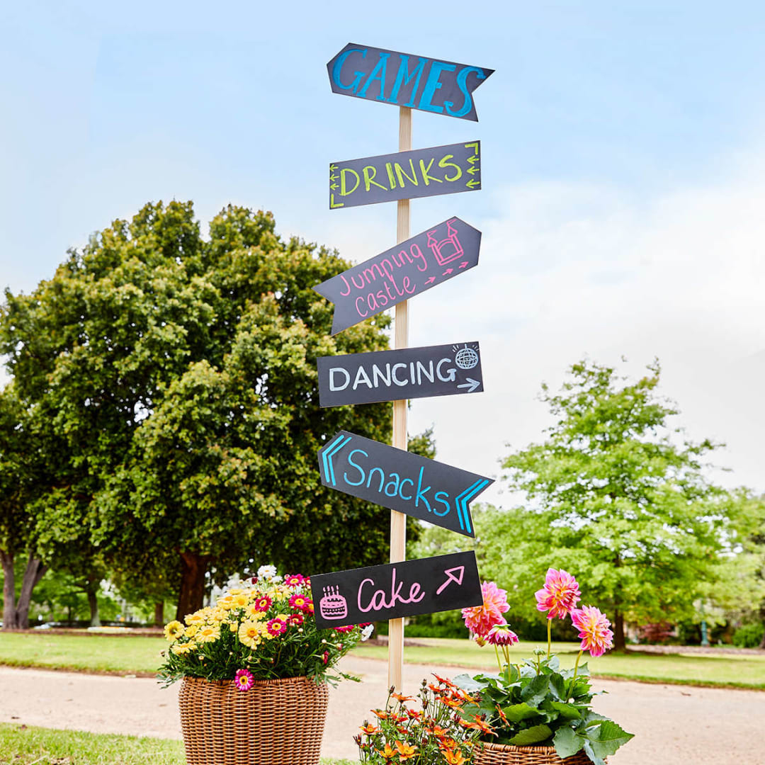 Party Direction Signs - Kmart