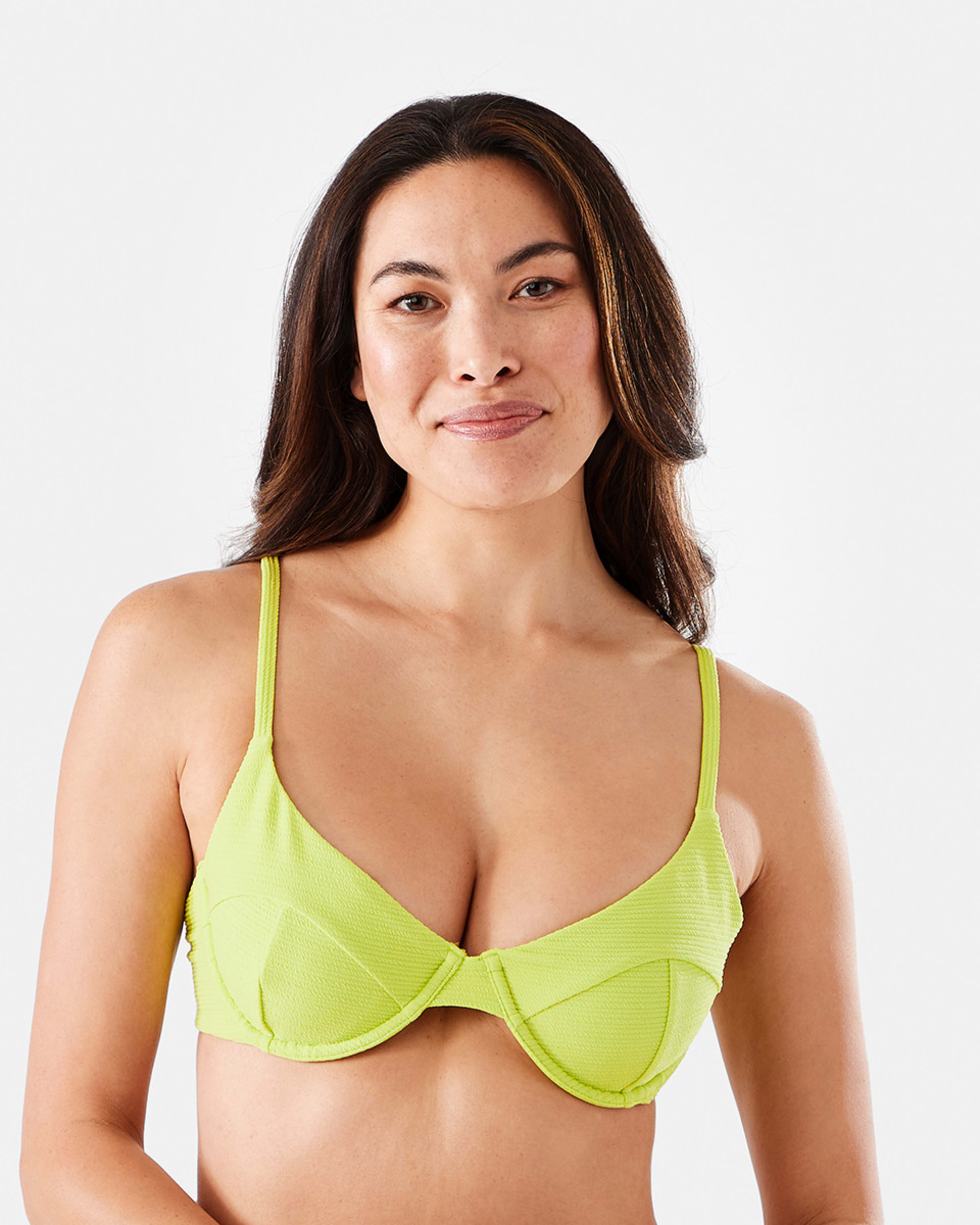 Crinkle Underwire Bikini Top Kmart