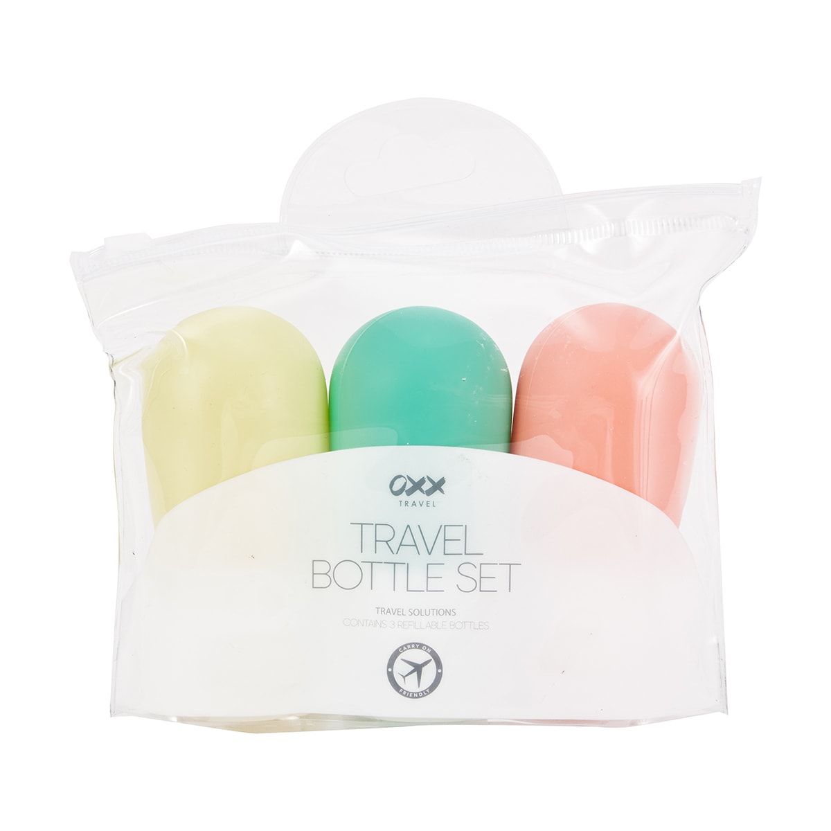 OXX Travel Solutions 3 Pack Travel Bottle Set Kmart NZ