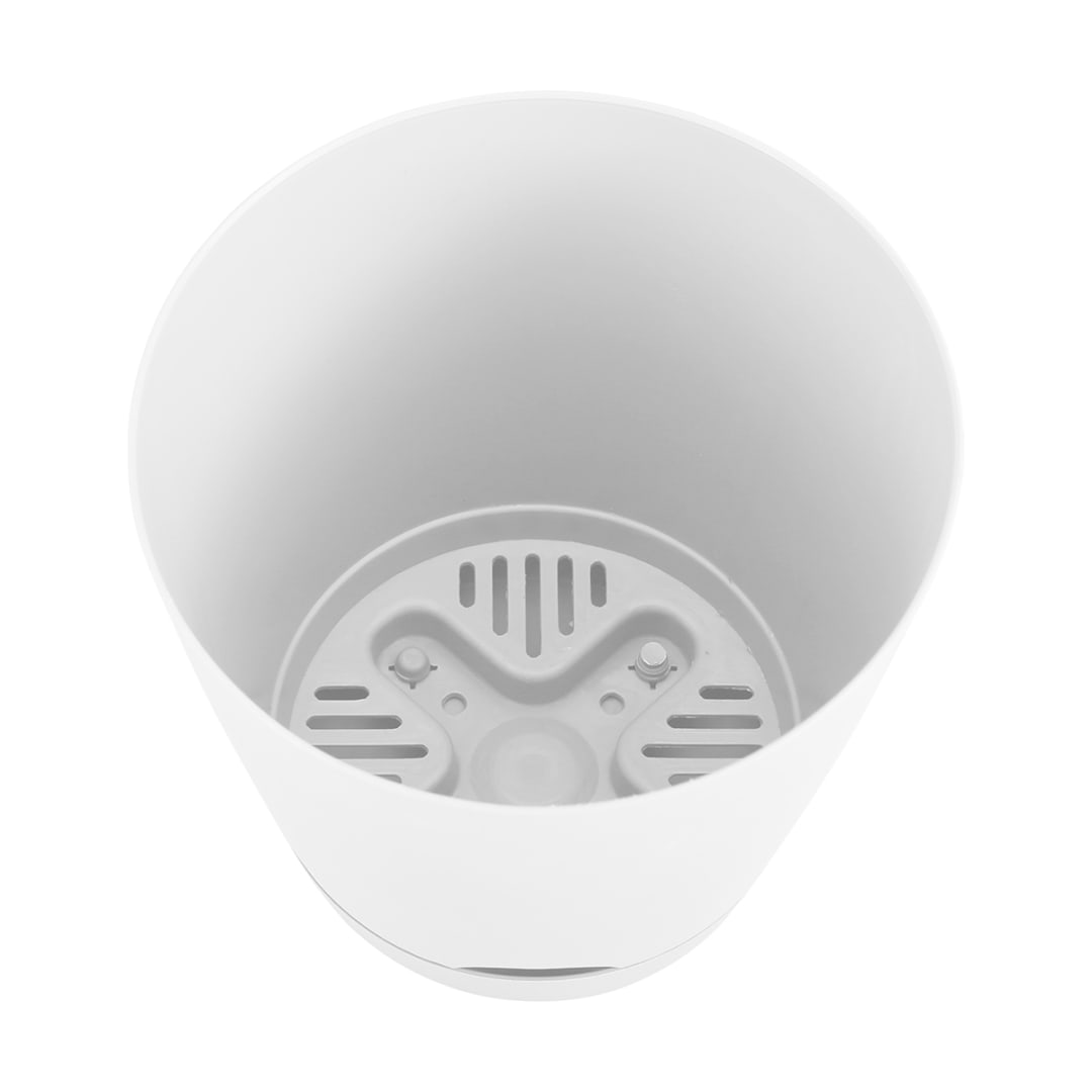 25cm Plastic Pot White Kmart