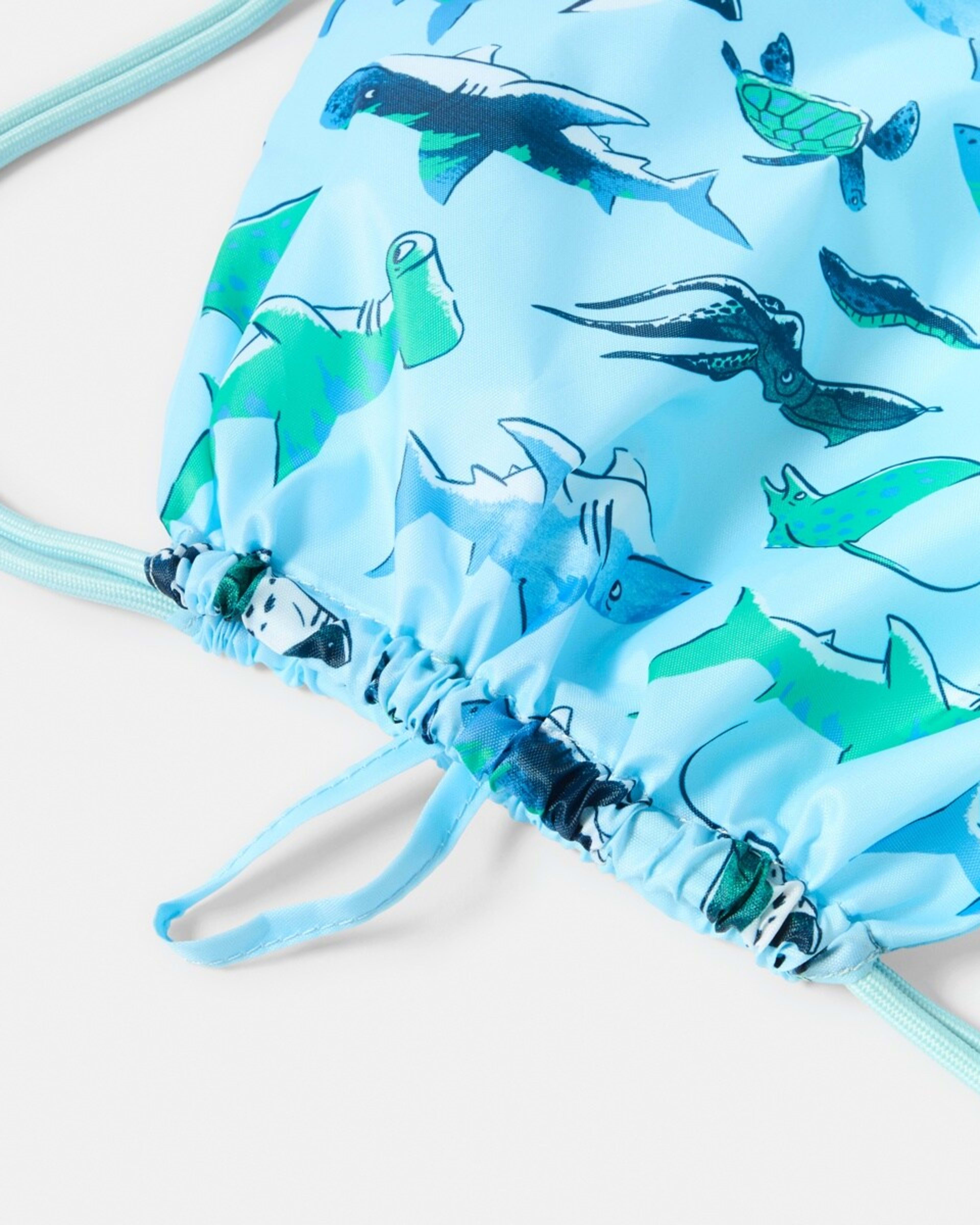 3 Drawstring Bag BLUE SEA ANIMALS, 3 of 4