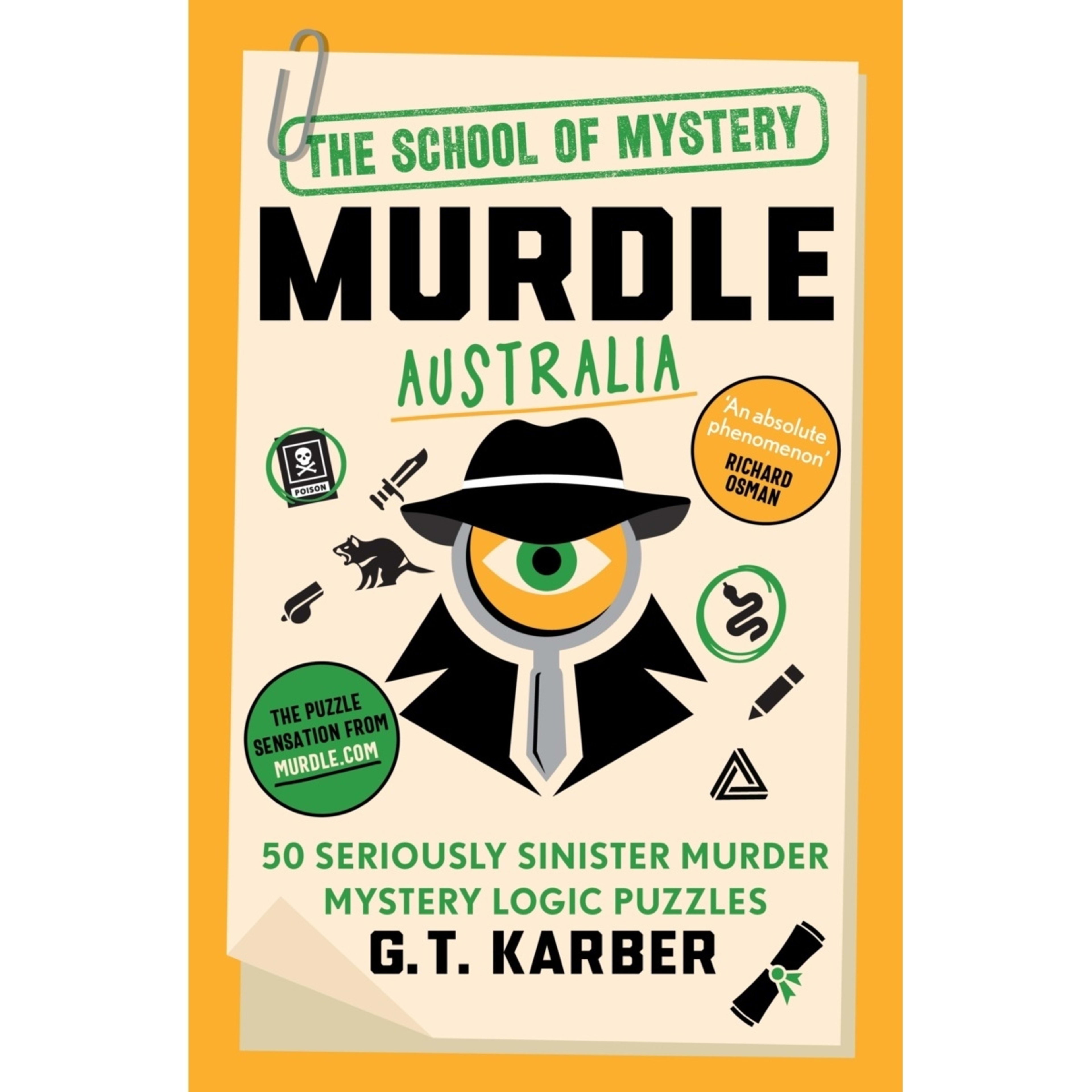 1 The School on Mystery Murdle Australia by G.T. Karber - Book