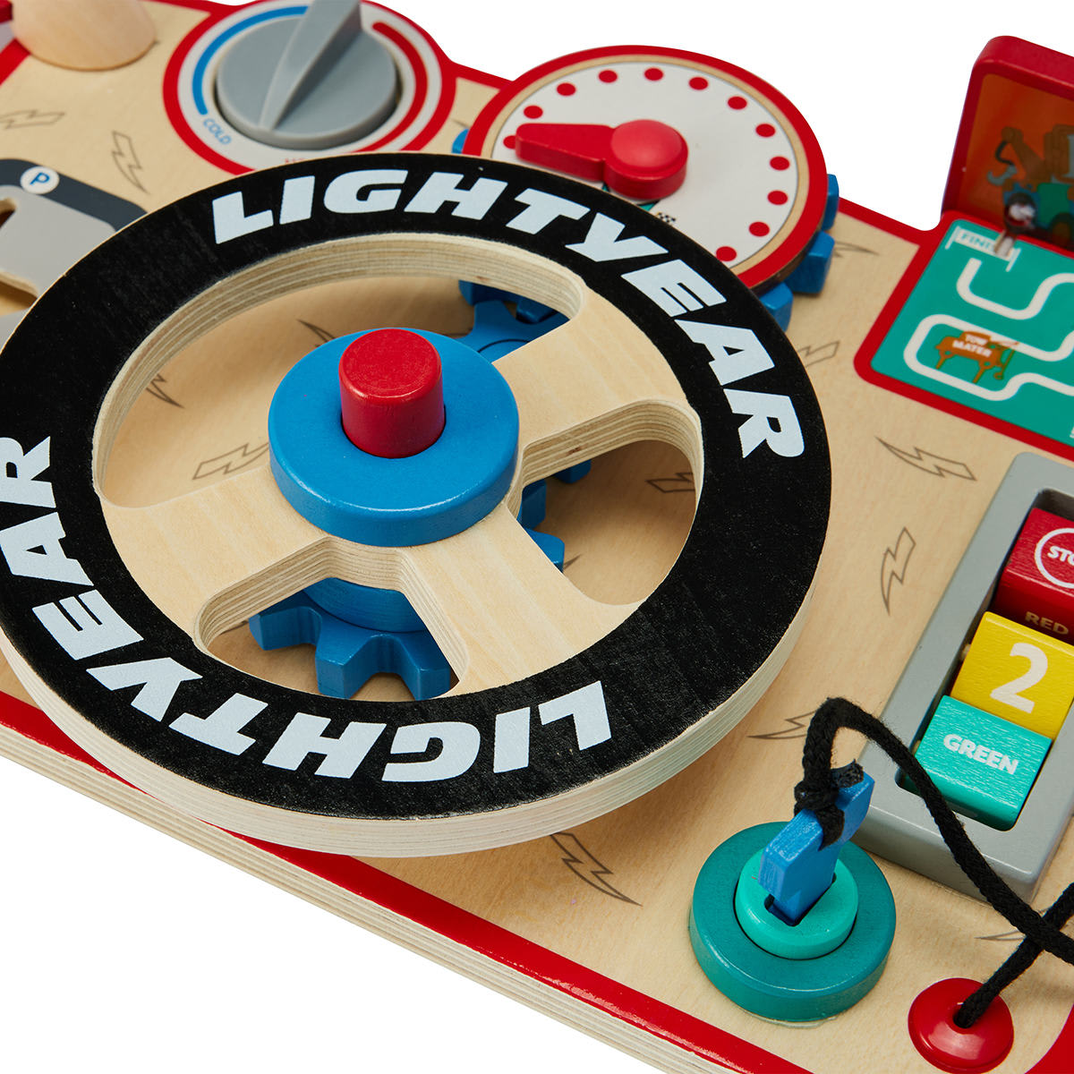 Disney Wooden Toys Pixar Lightyear Cars Driving Station Kmart