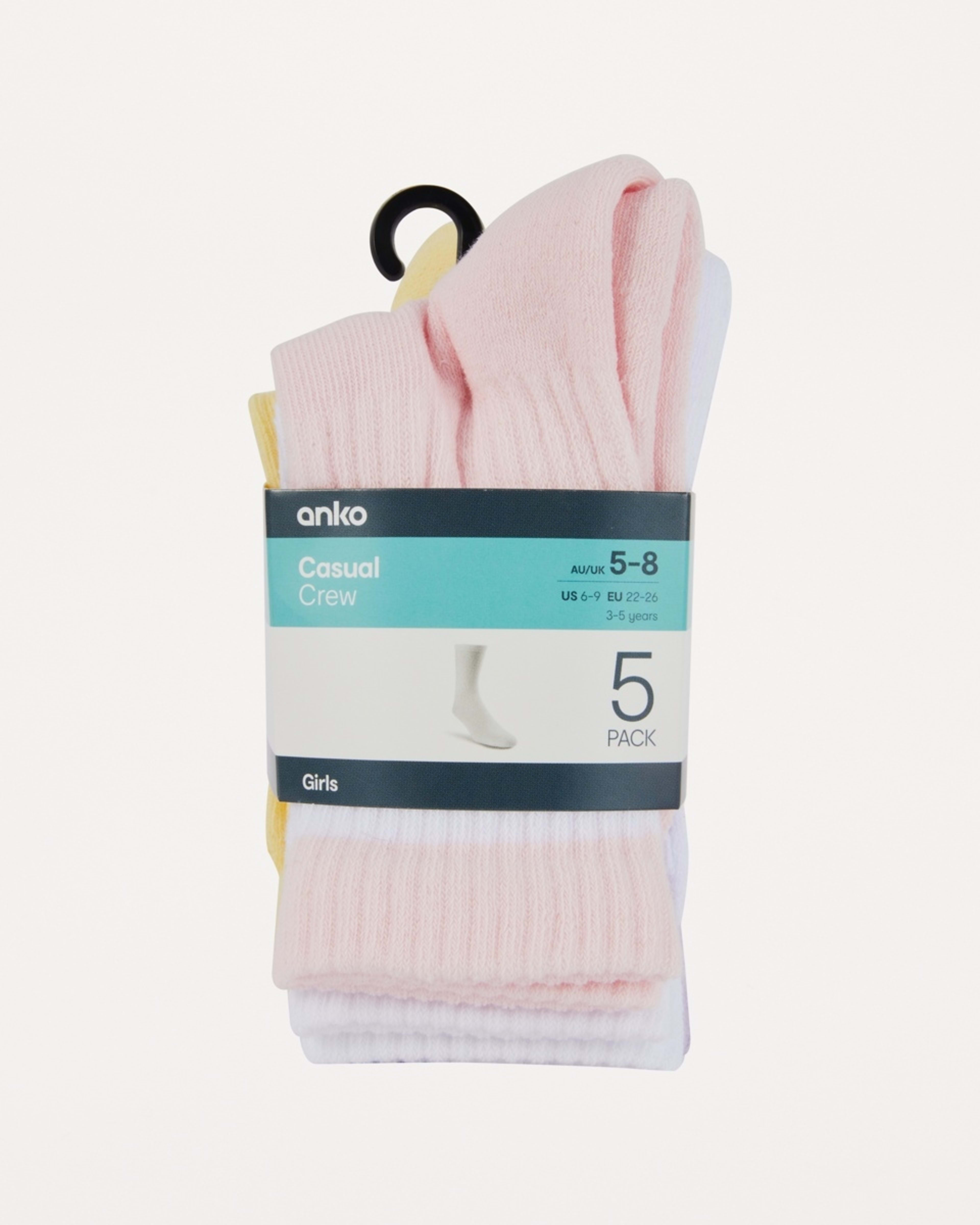 3 5 Pack Crew Sock Blu Strp, 3 of 3
