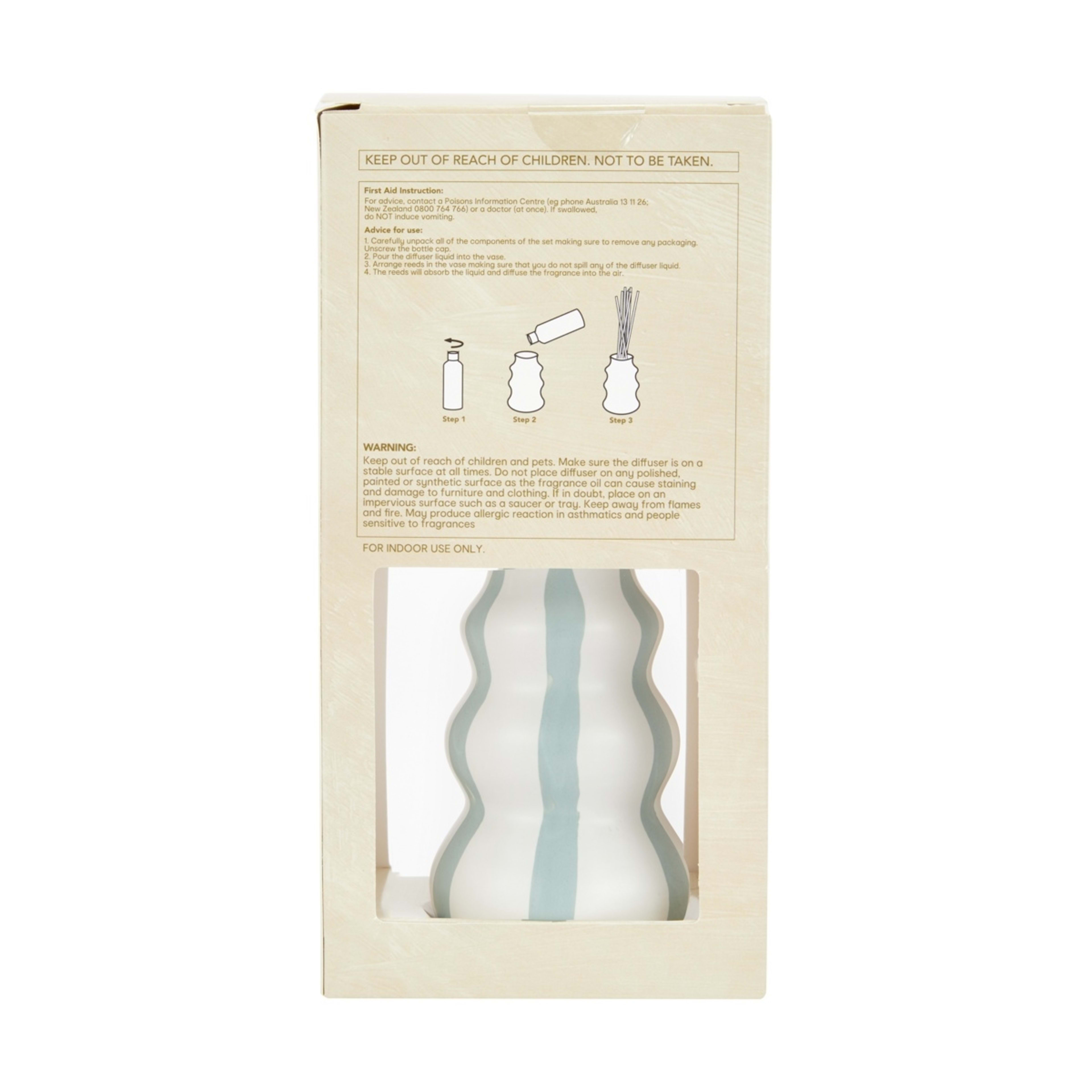 6 Ceramic Stripe Diffuser 150ml, 6 of 7