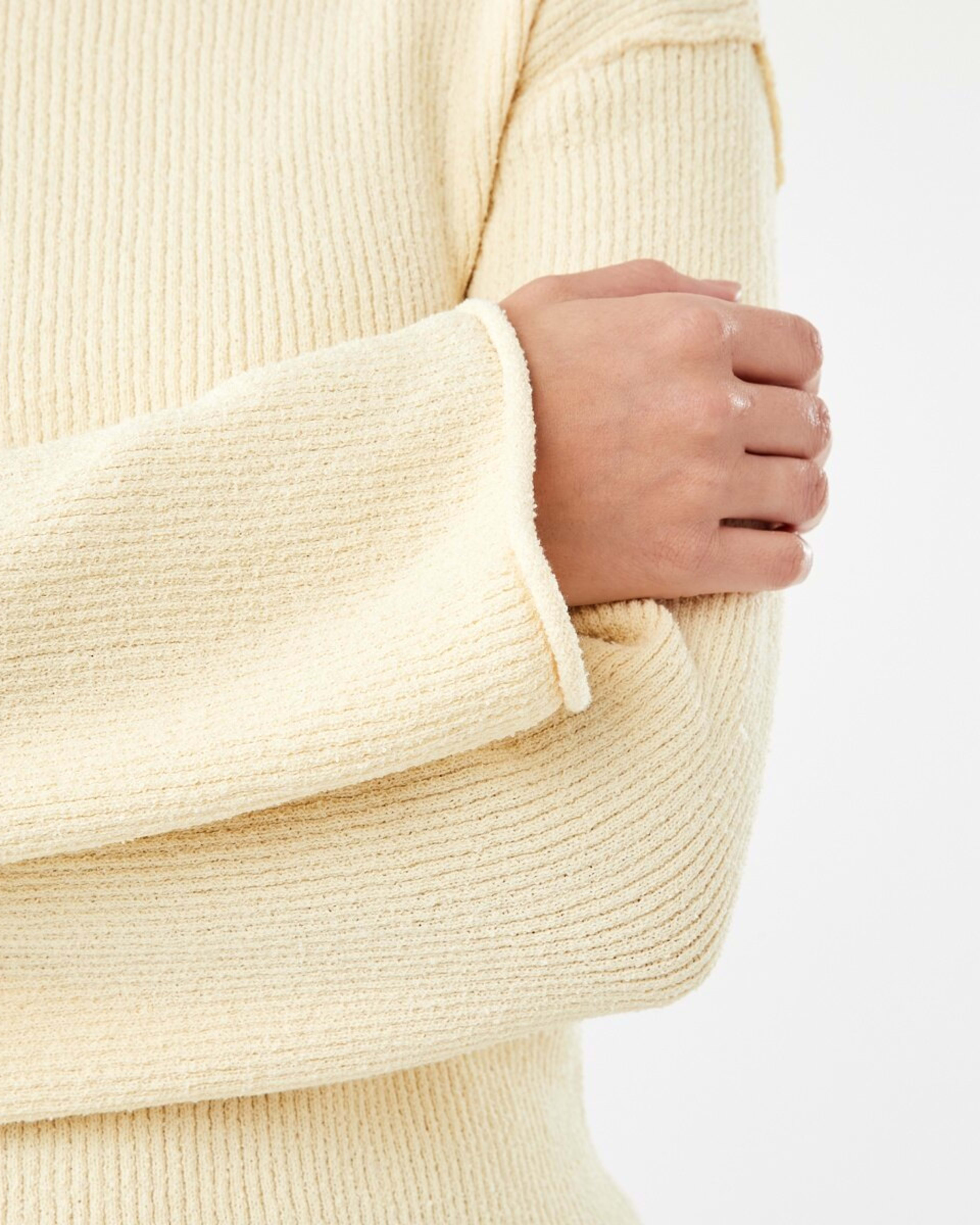 5 Textured Boat Neck Jumper FLAN, 5 of 5