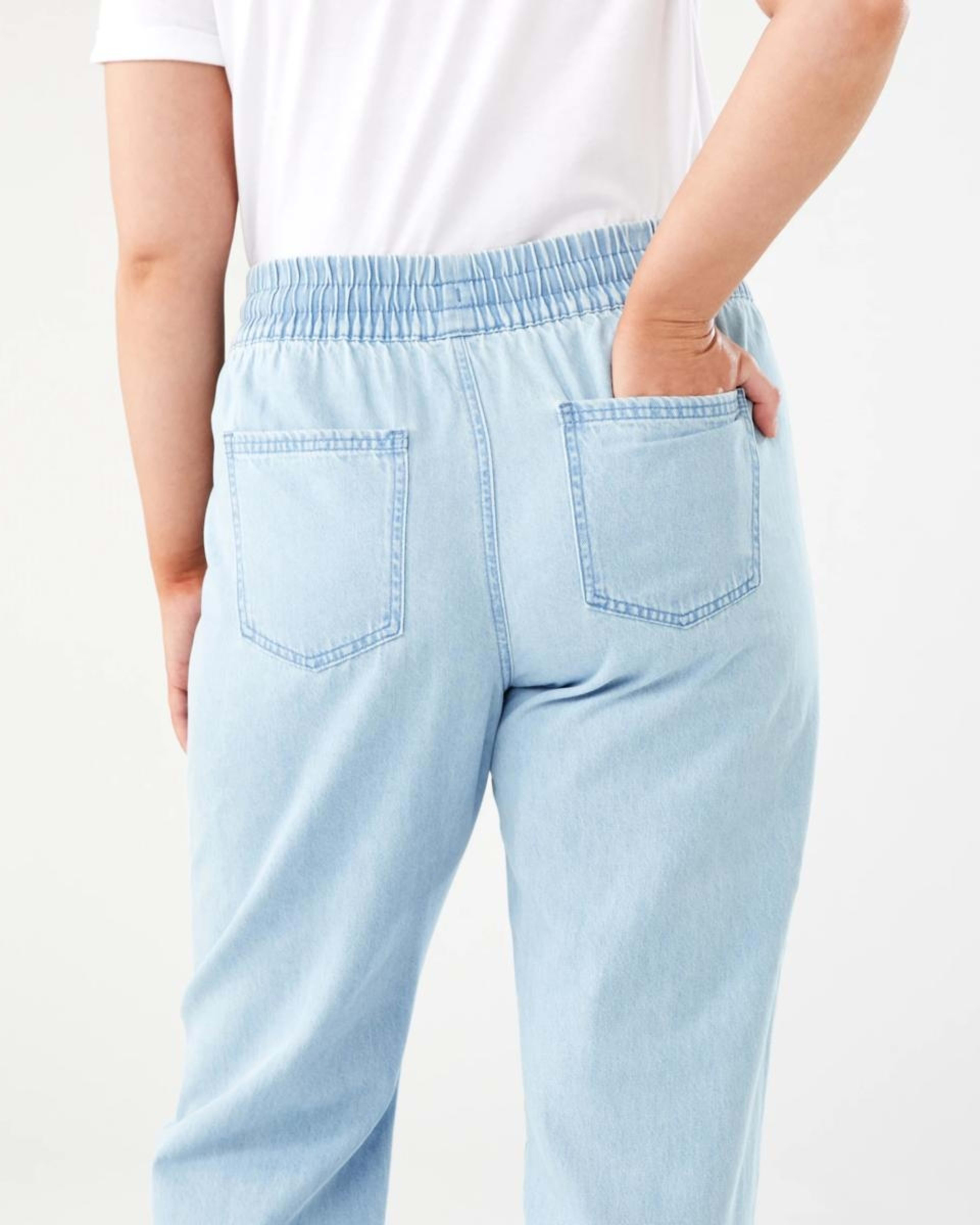 6 Denim Joggers LIGHT WASH, 6 of 7