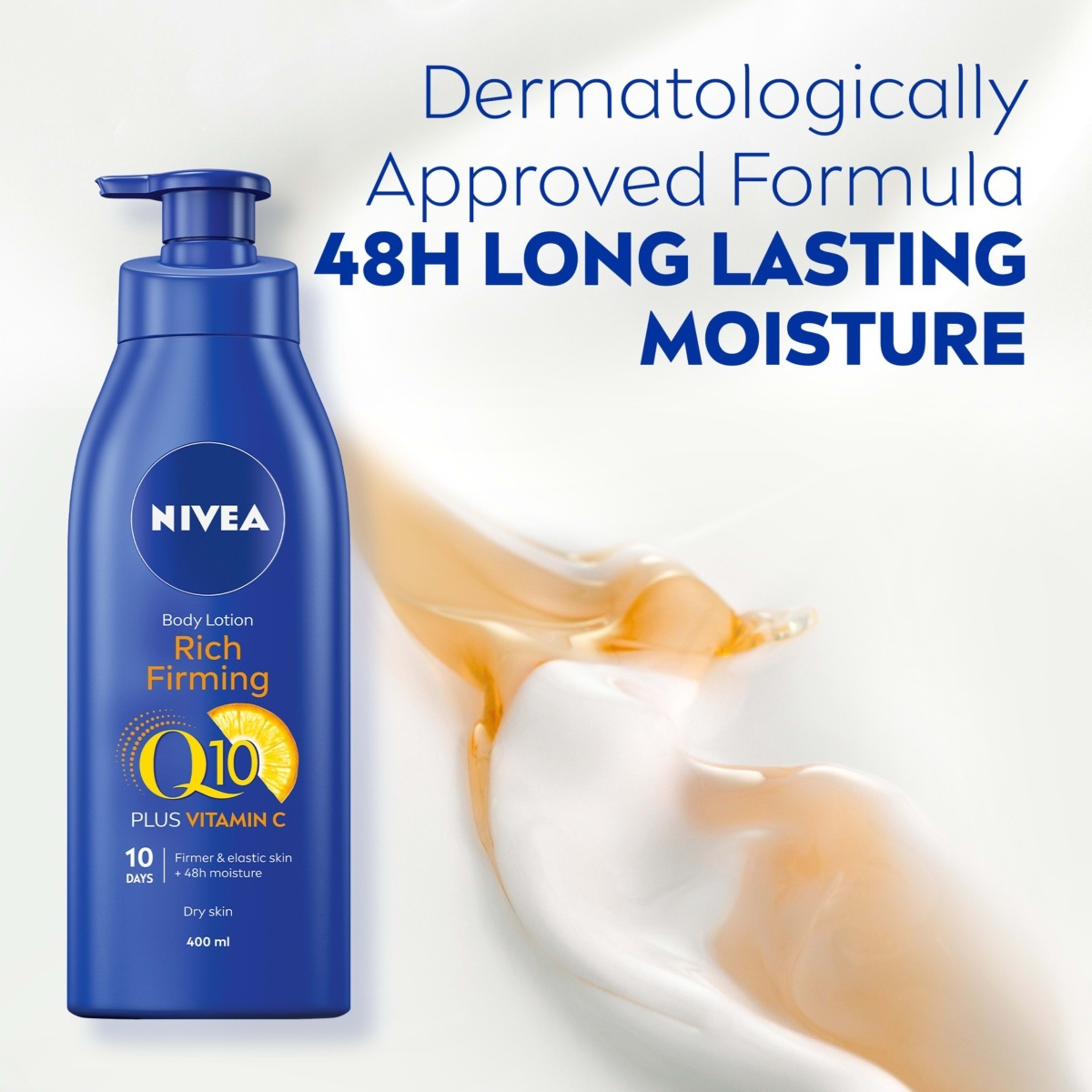 4 Nivea Rich Firming Body Lotion 400ml - Q10 and Vitamin C, 4 of 9