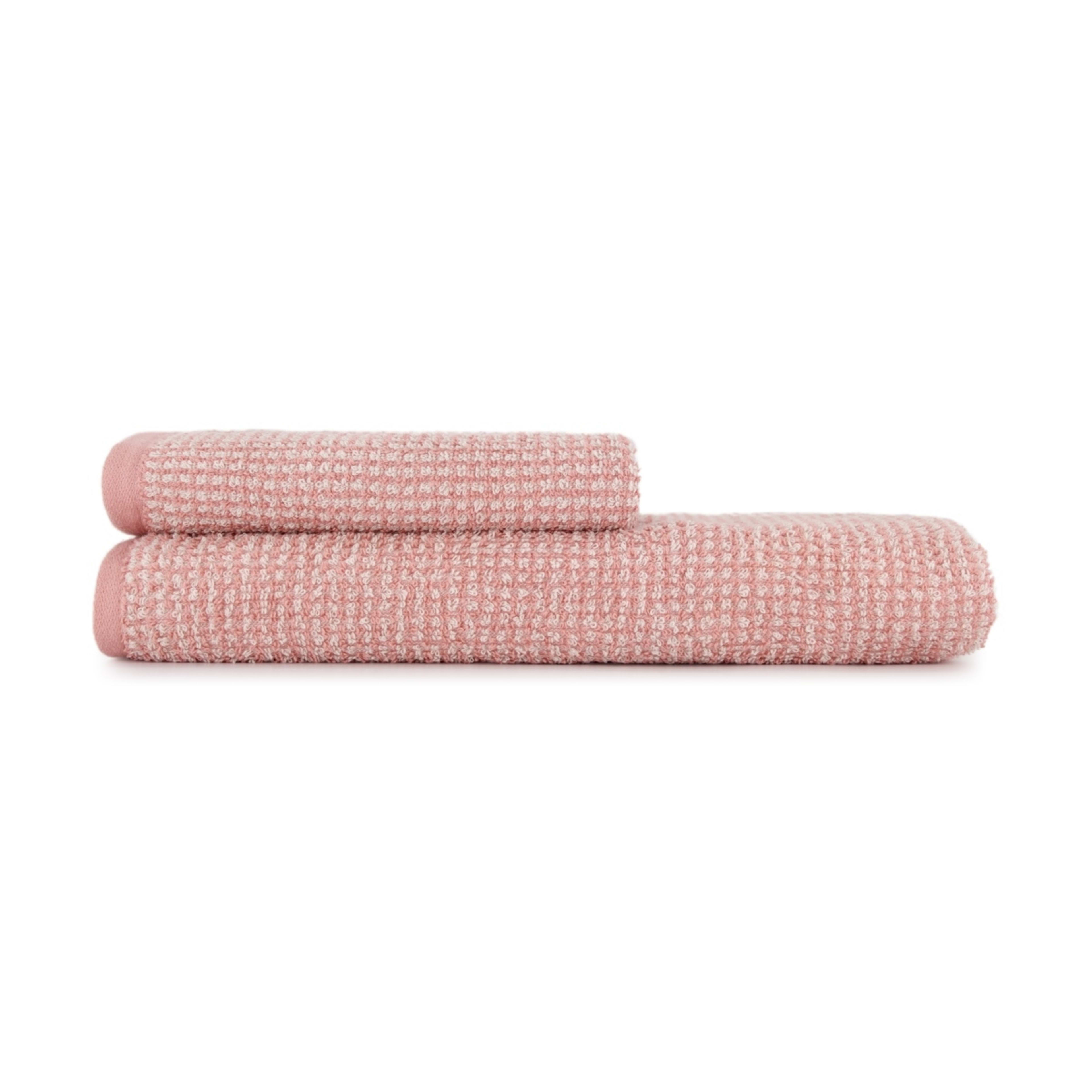 6 Mini Waffle Cotton Hand Towel - Rose Tan, 6 of 6