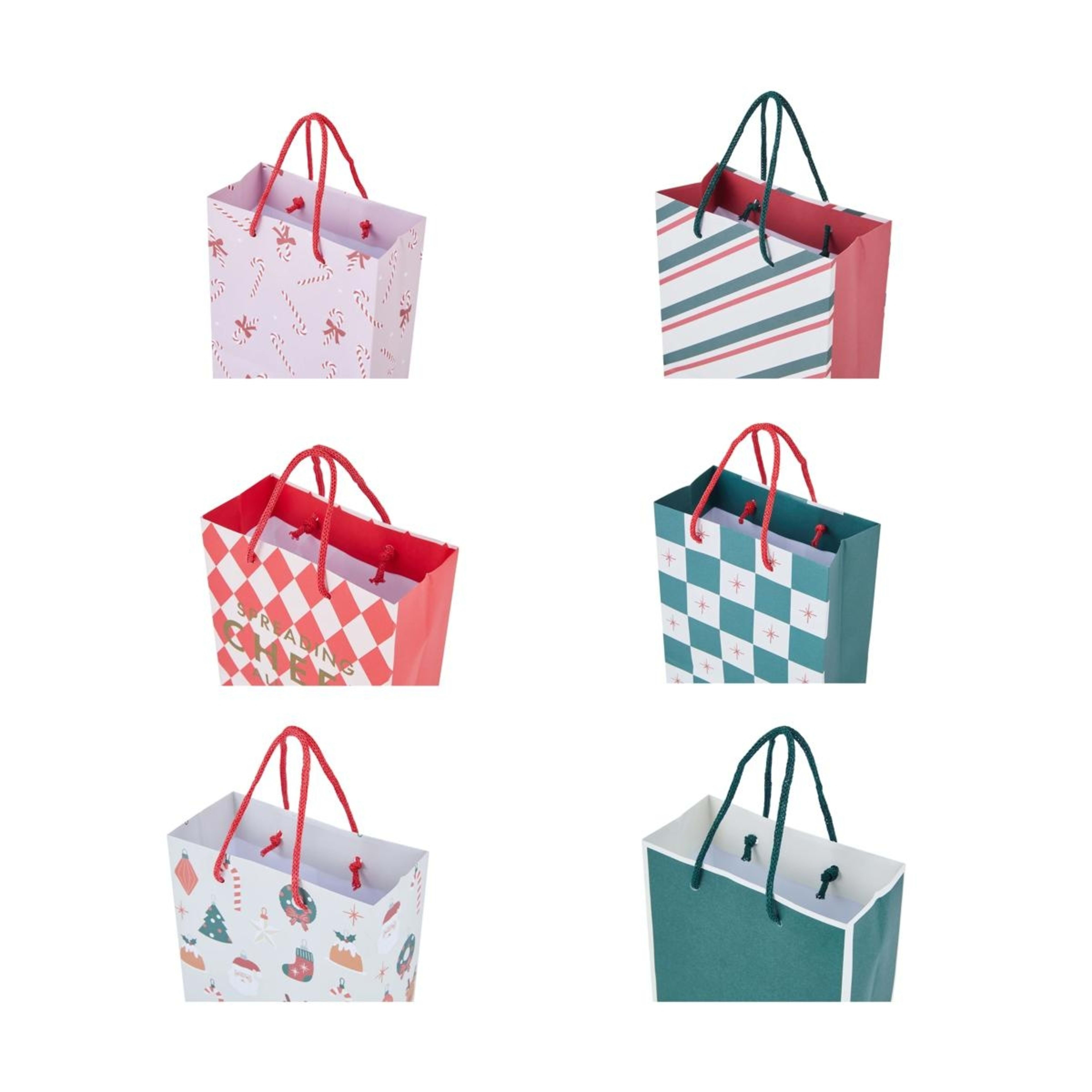 9 4 Pack Christmas Gift Bags - Small, Assorted, 9 of 10