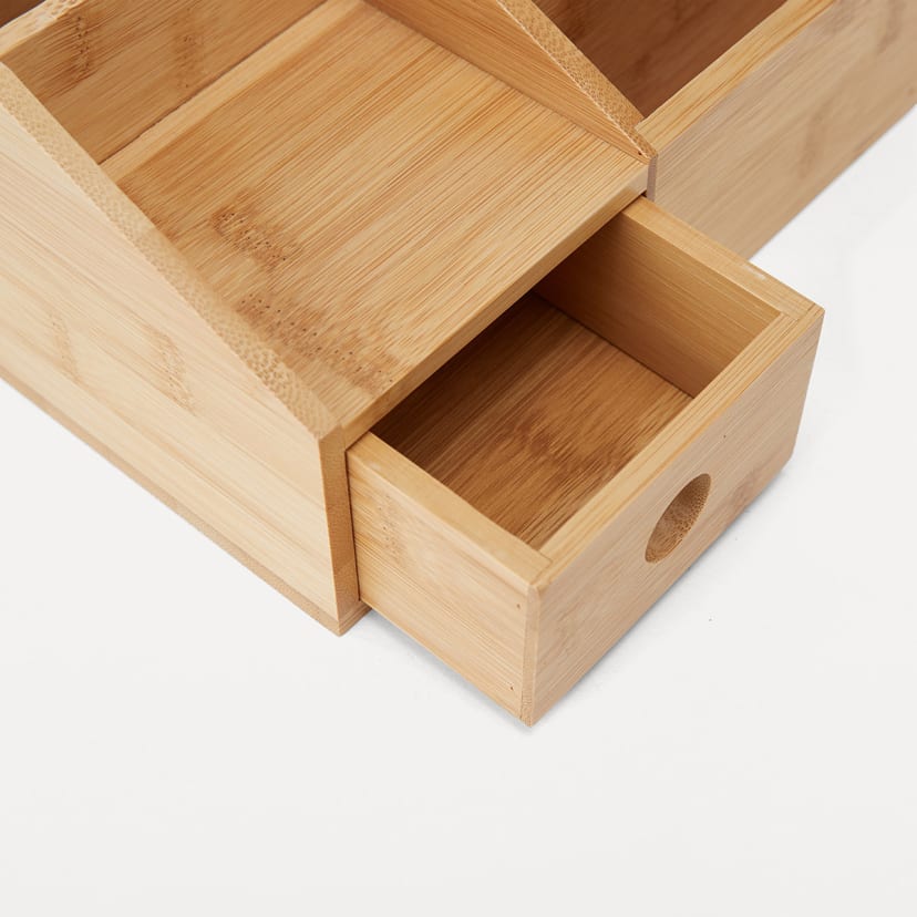 Bamboo Desk Organiser Kmart