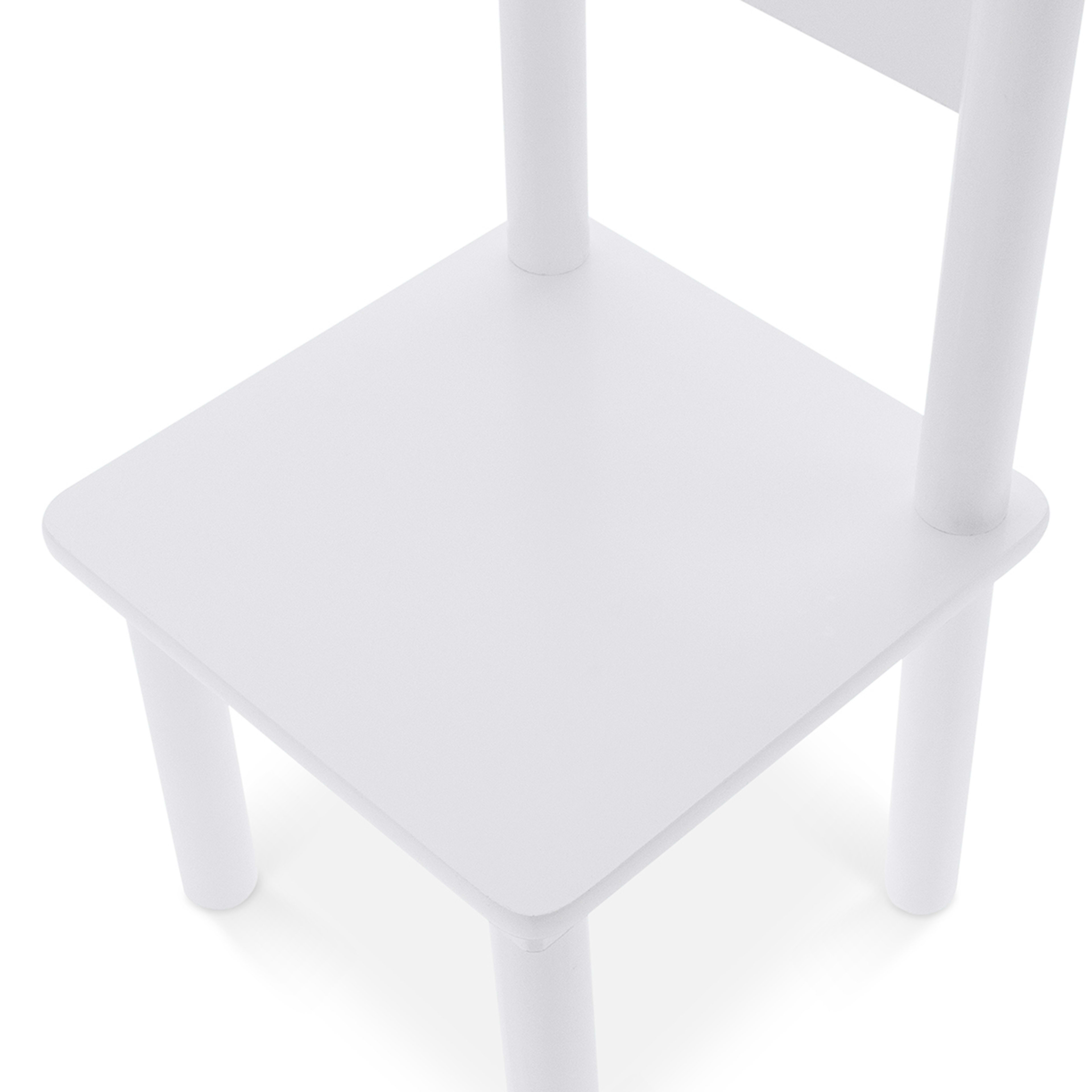 6 3 Piece Table and Chair Set - White, 6 of 10