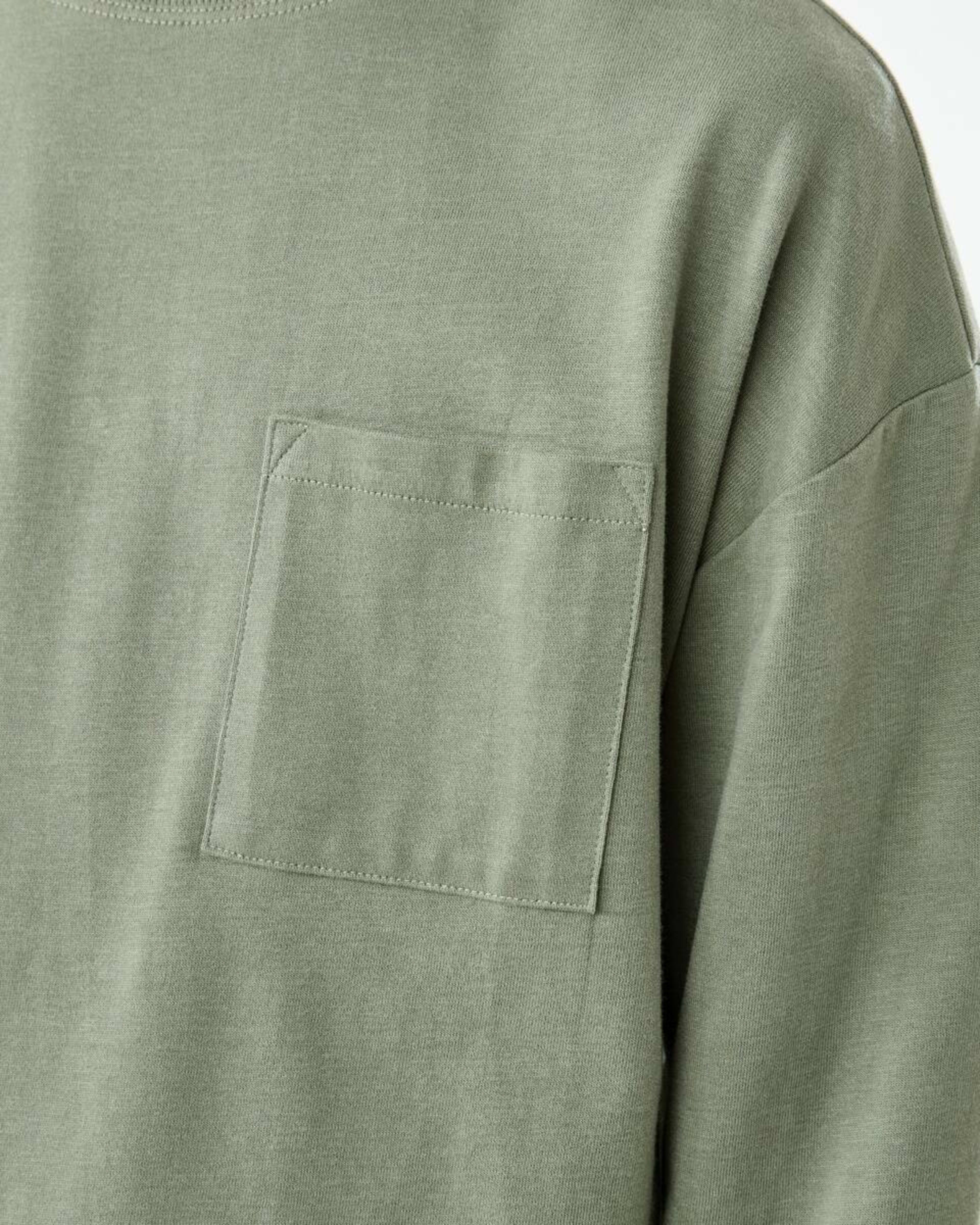 5 Heavyweight Oversized Long Sleeve T-shirt Sea Spray, 5 of 10