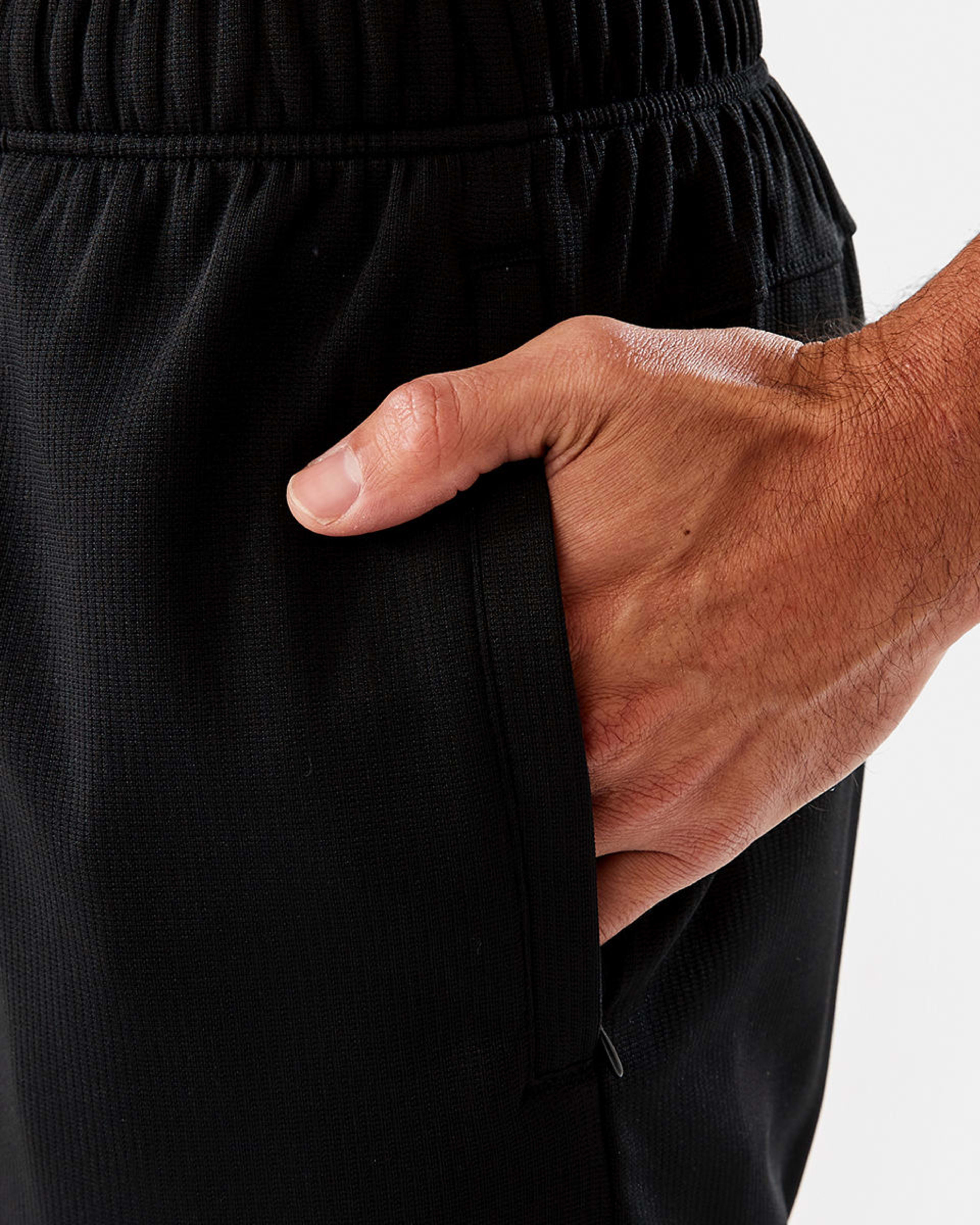 5 Active Mens Comfort Sports Shorts BLACK, 5 of 7