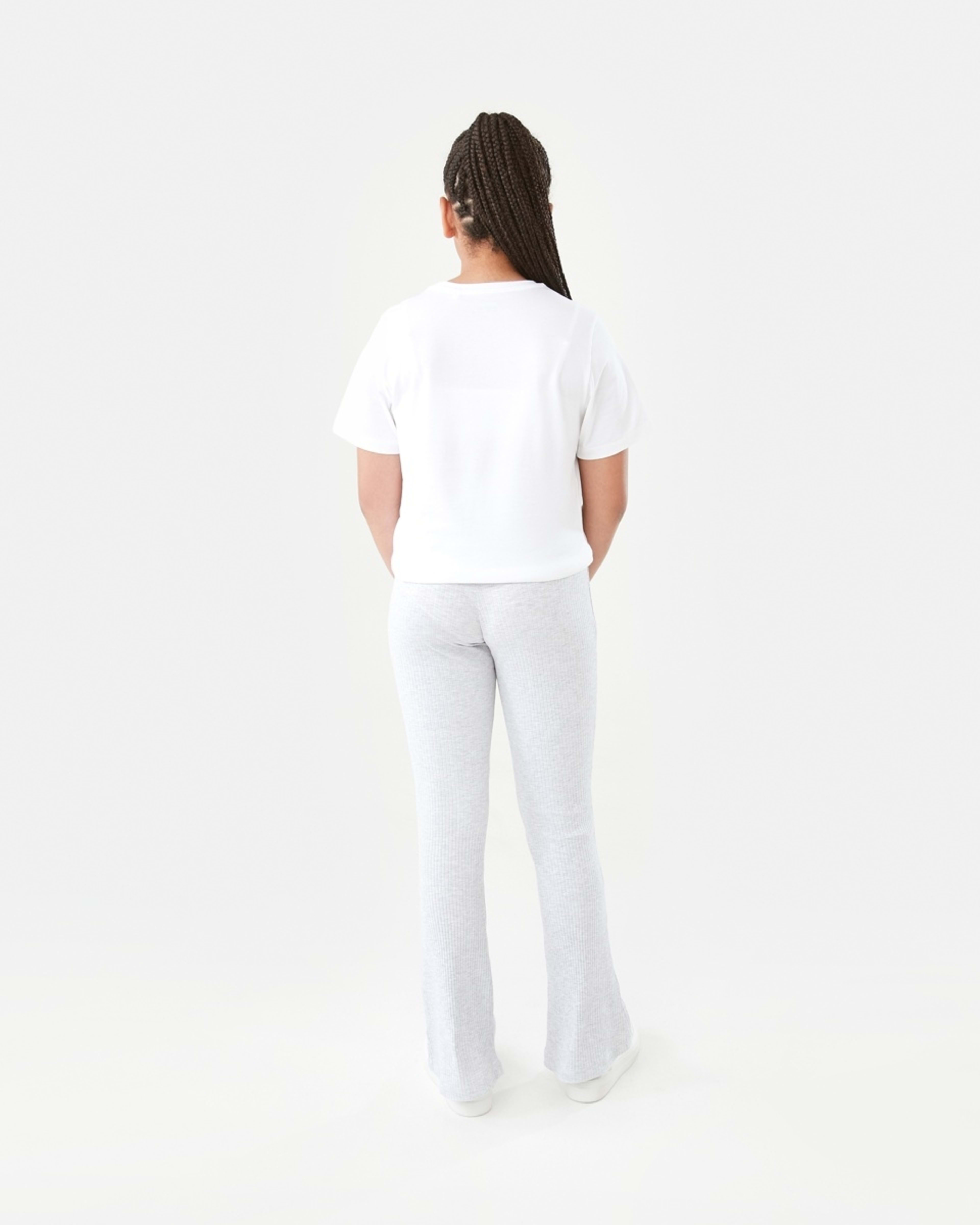 6 Rib Roll Waist Leggings Wht Marle, 6 of 8