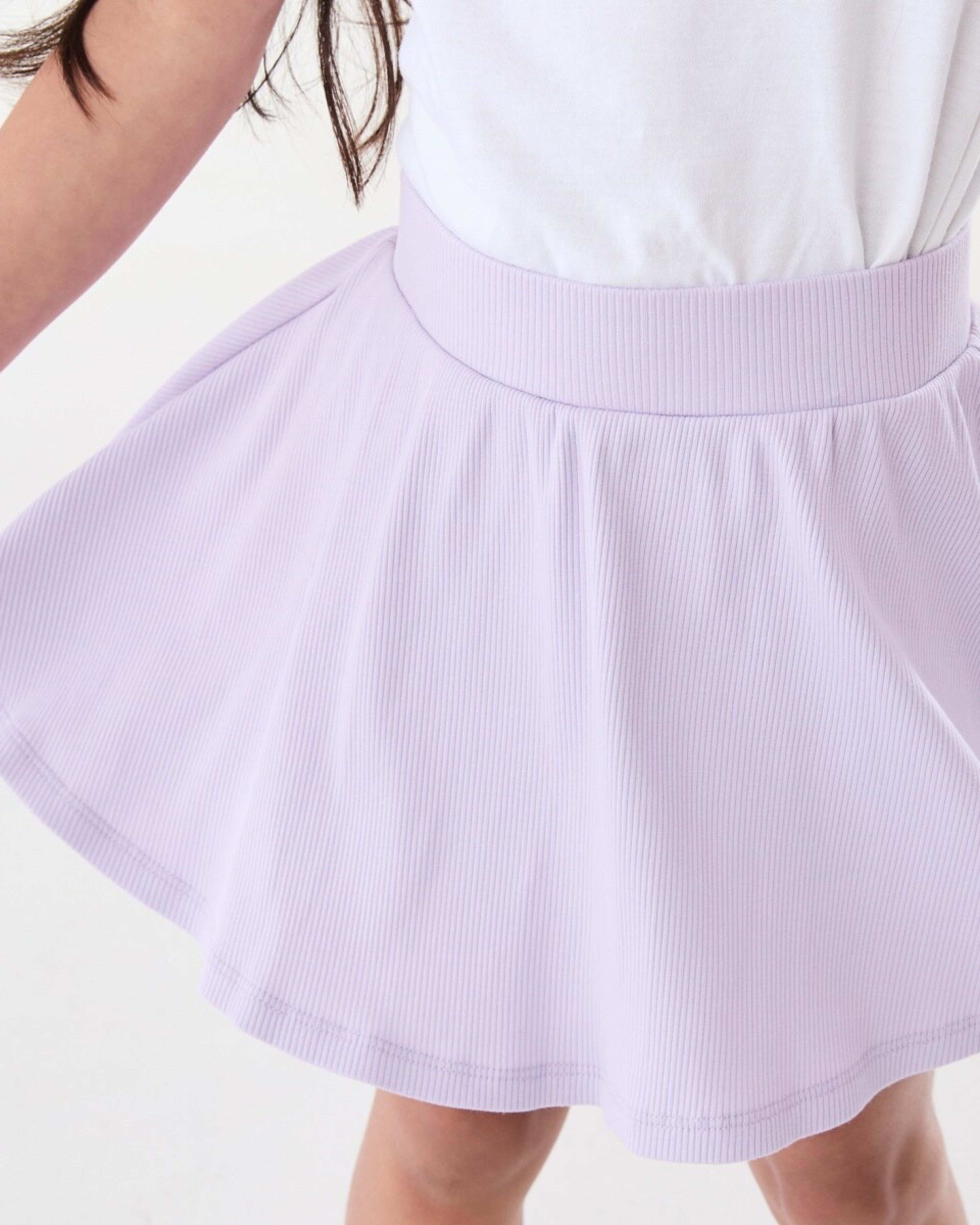 4 Rib Skort Pst Purple, 4 of 8