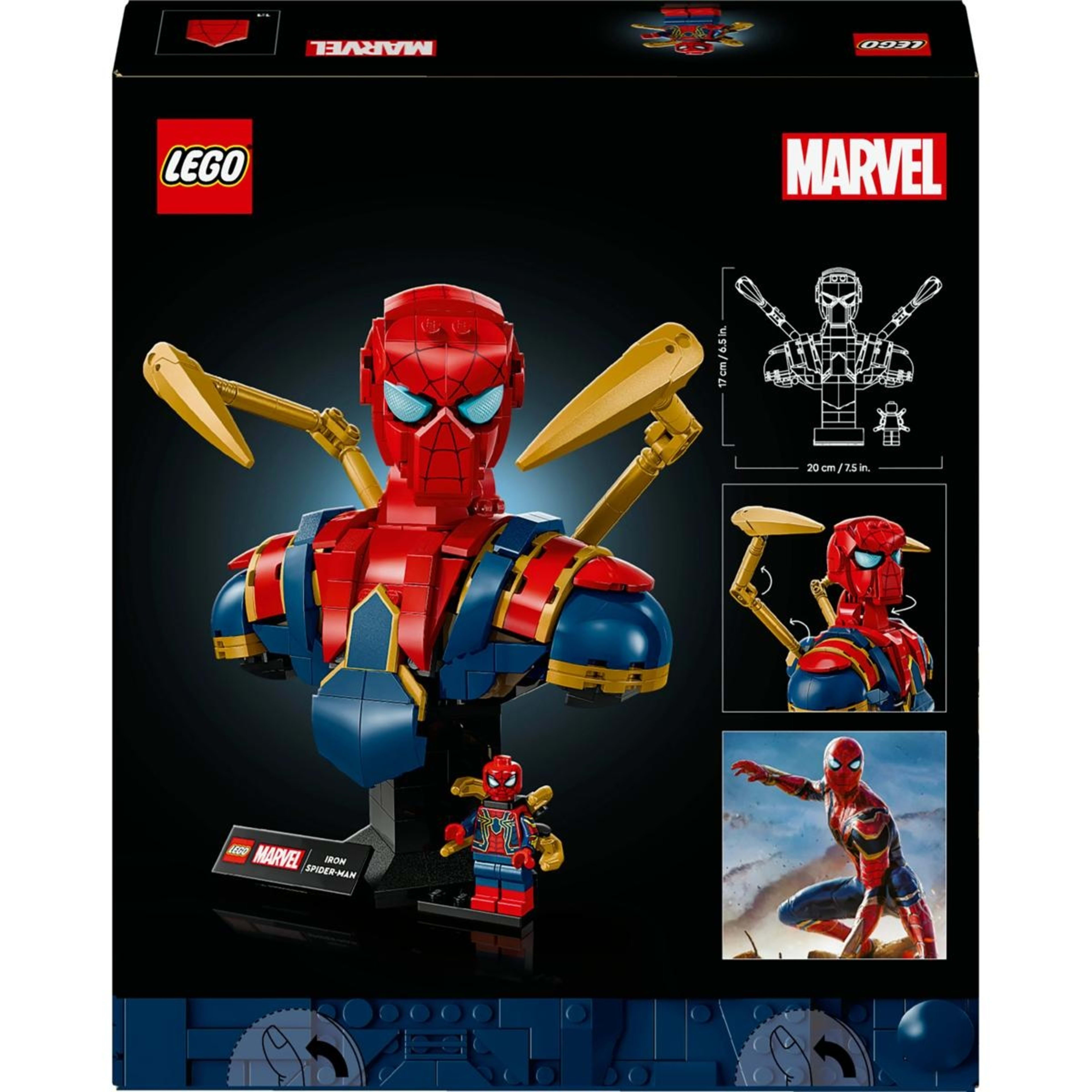 10 LEGO Super Heroes Iron Spider-Man Bust 76326, 10 of 10