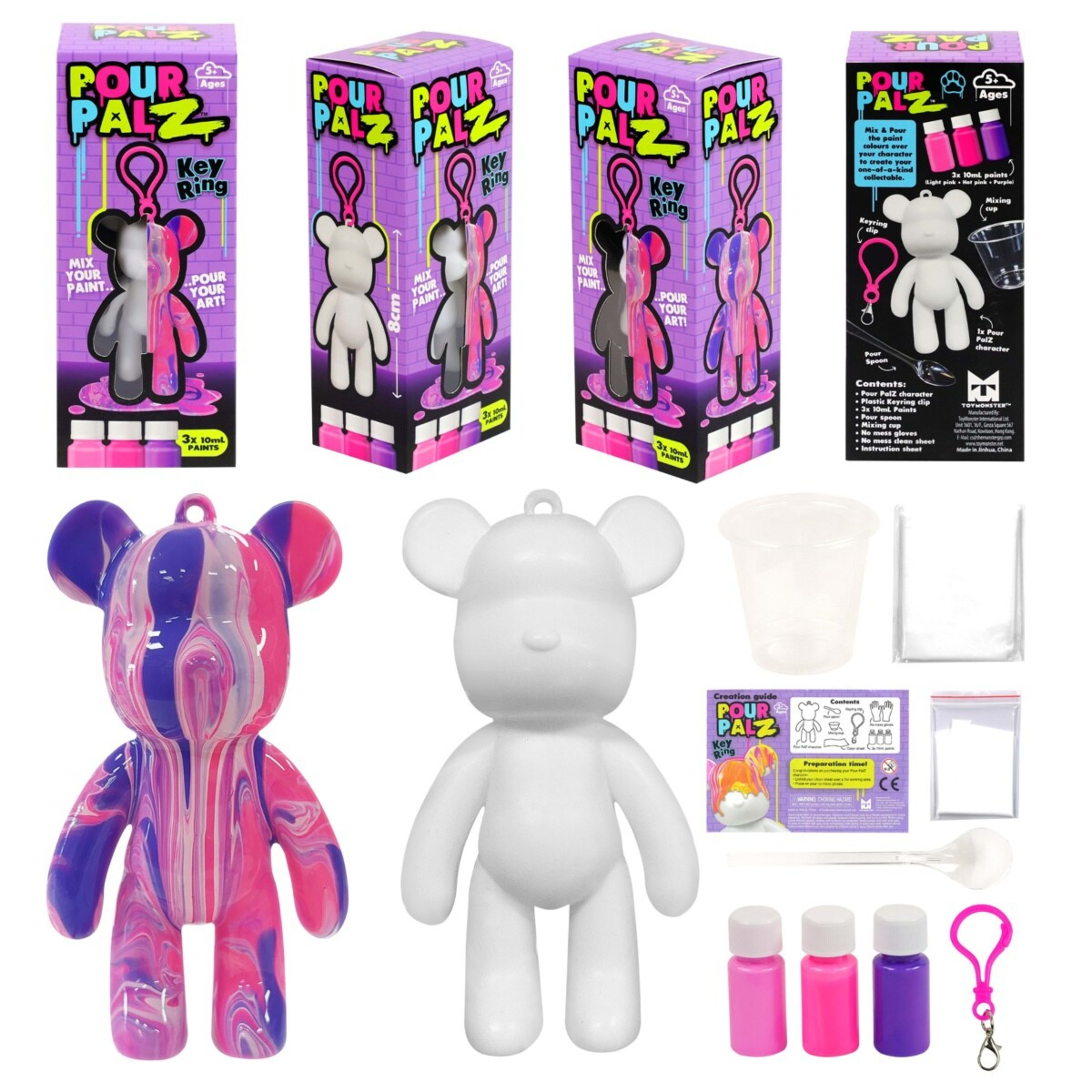 5 Pour PalZ Keyring - Assorted, 5 of 9