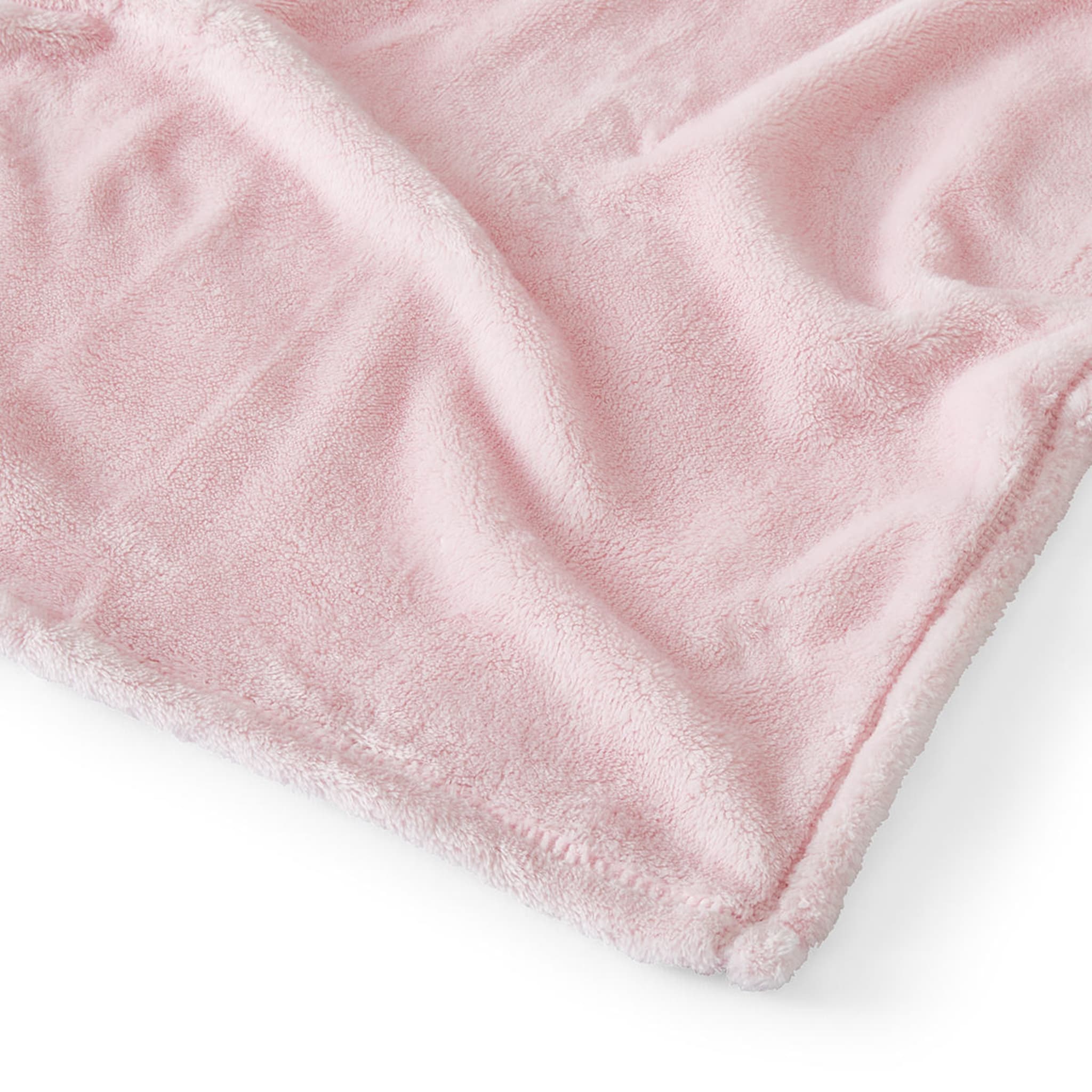 Plush Blanket Single Bed, Pink Kmart